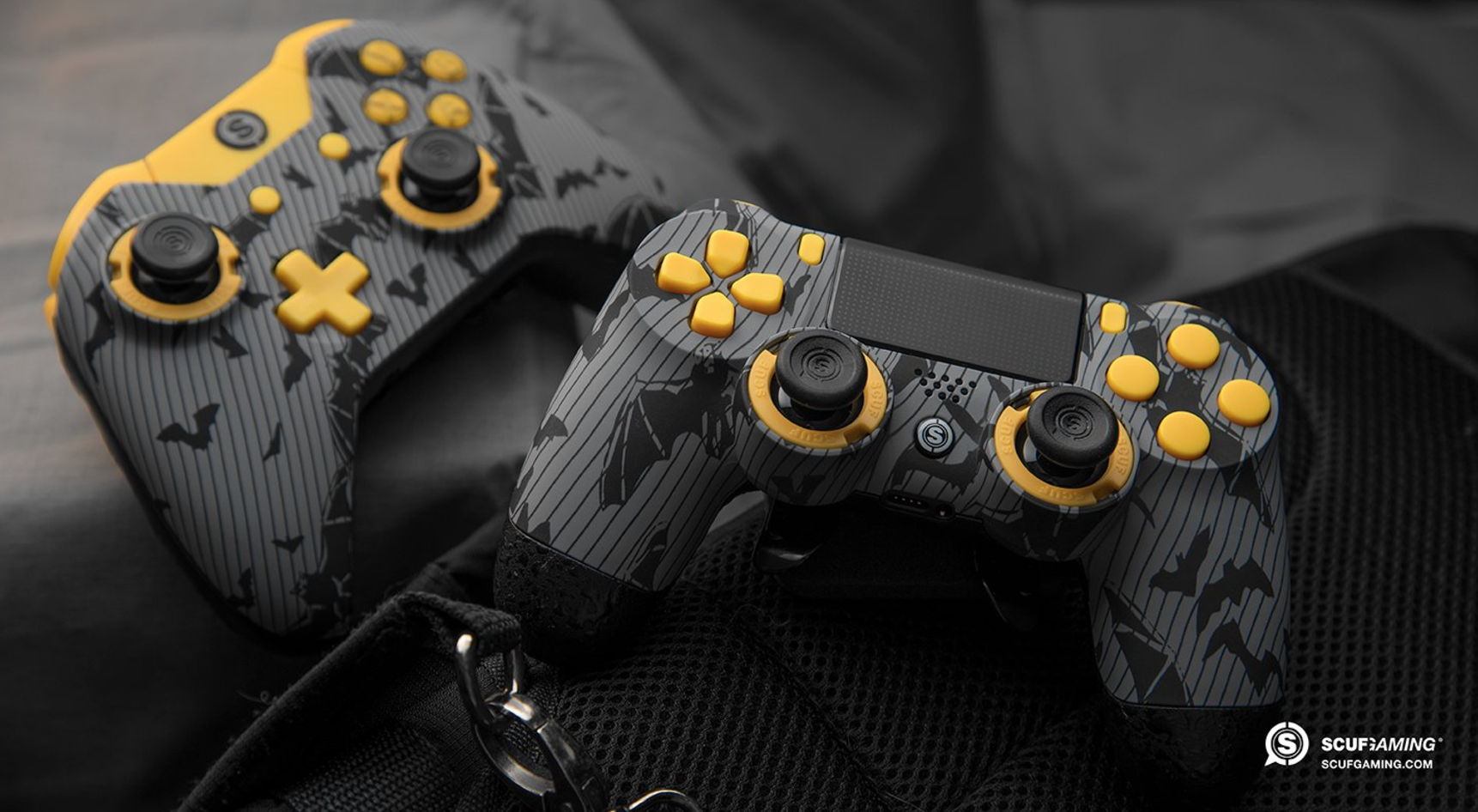 SCUF Infinity Gotham Series controllers, for Xbox One and PlayStation. Custom, Handcrafted Controllers that Increase. Ps4 controller, Game controller, Gaming tech