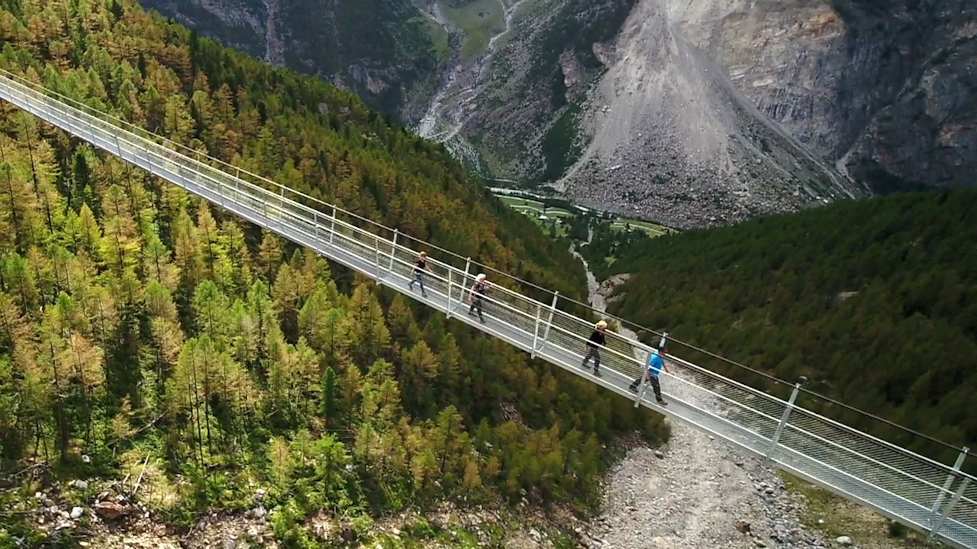 How to Cross Switzerland's Charles Kuonen Suspension Bridge