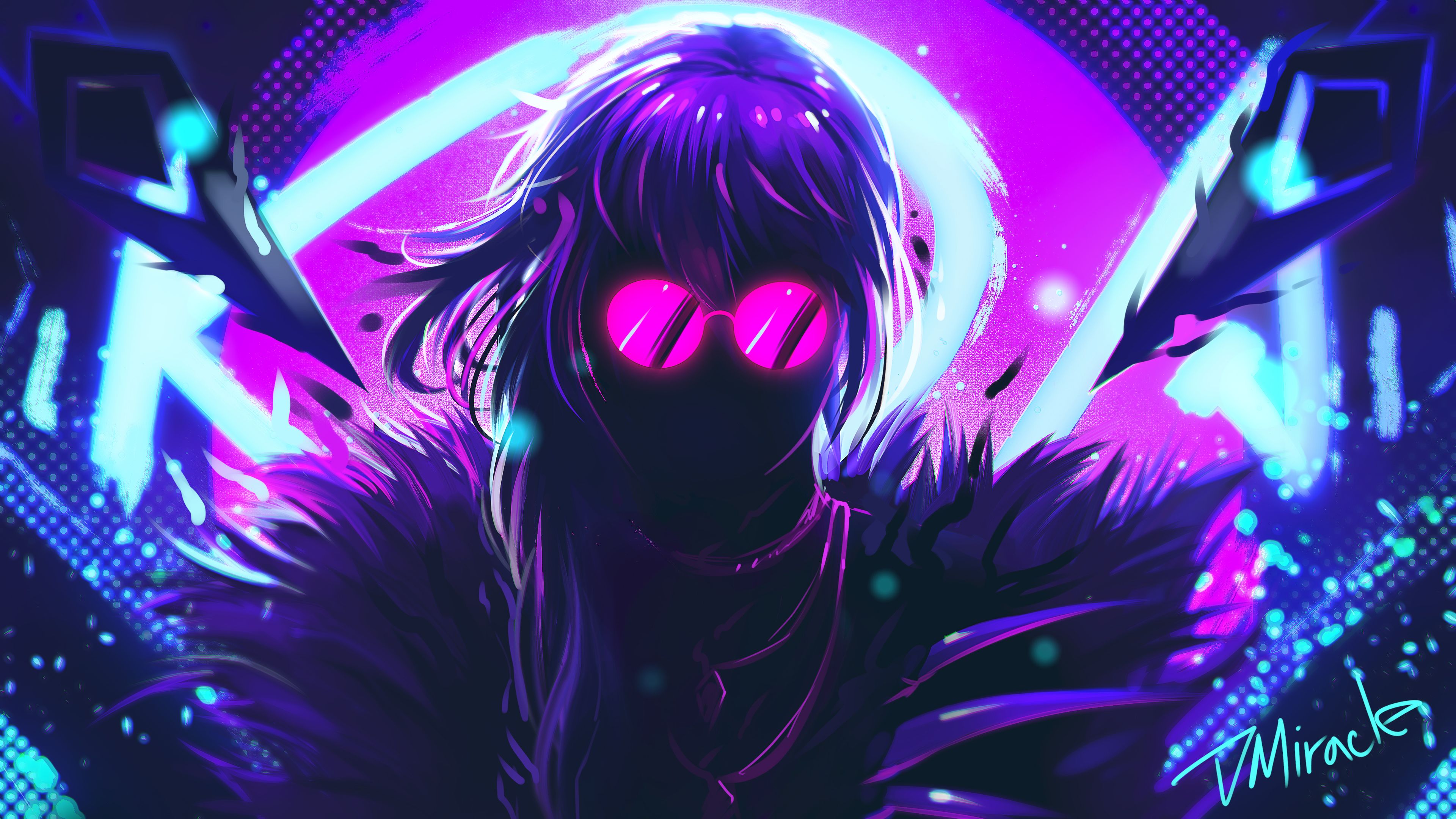 Wallpaper KDA Eve, Neon art, 4K, Creative Graphics / Editor's Picks,. Wallpaper for iPhone, Android, Mobile and Desktop