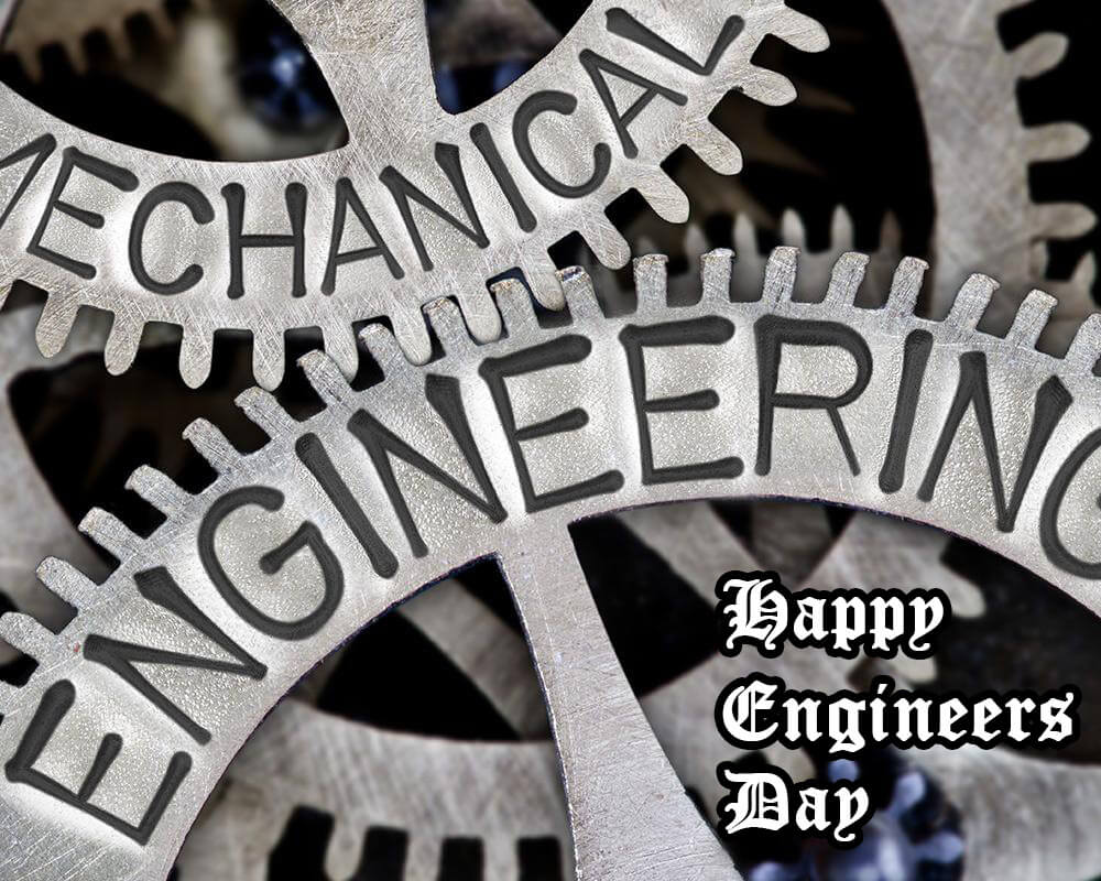 Happy Engineers Day Greetings Wishes Mechanical Engineering Engineering Wallpaper Download