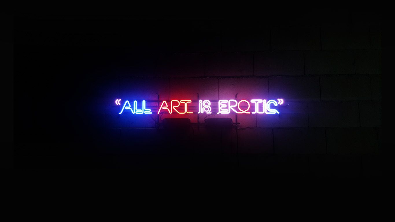 Neon Erotic Art Wallpaper 68375 1366x768px