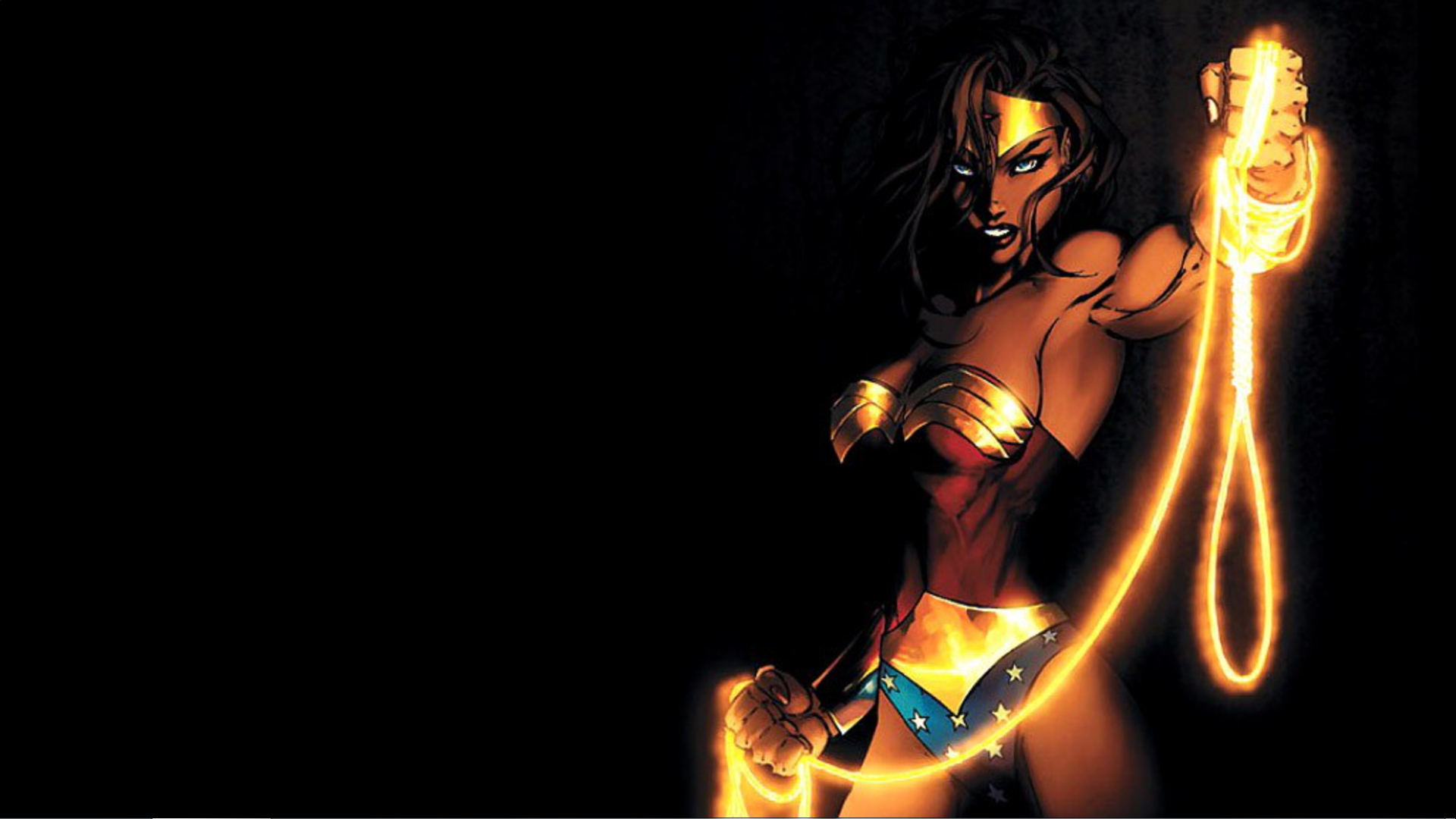 Wonder Woman Holding Lasso