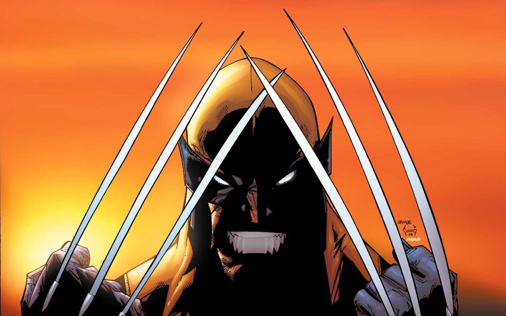 Wolverine, Orange, Adamantium, Claws Wallpaper HD / Desktop and Mobile Background