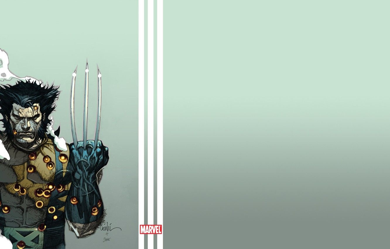 Wallpaper metal, Logan, wolverine, x men, claws image for desktop, section минимализм