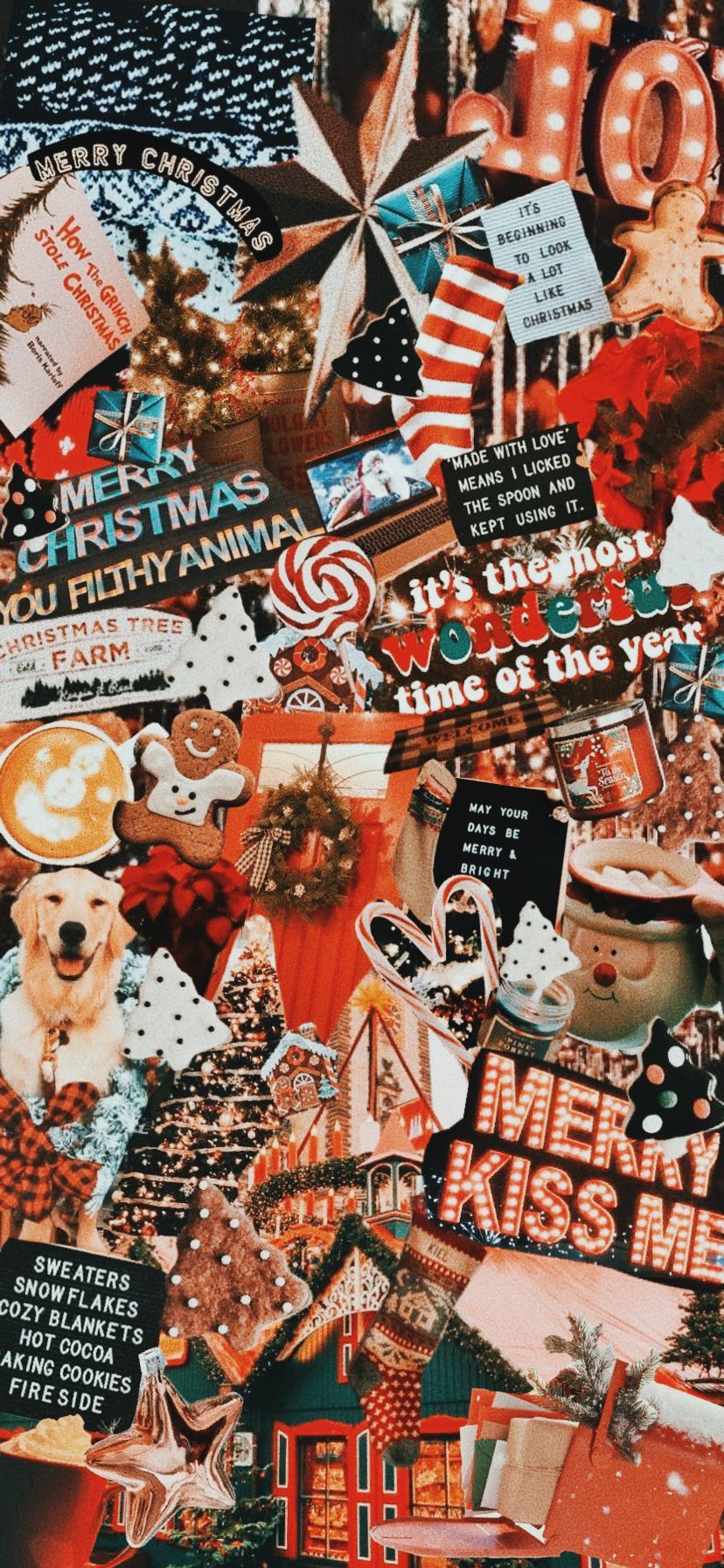 ❁ sunnydesperado ❁ #christmas #wallpaper #background #festive # collage. Wallpaper iphone christmas, Christmas phone wallpaper, Cute christmas wallpaper