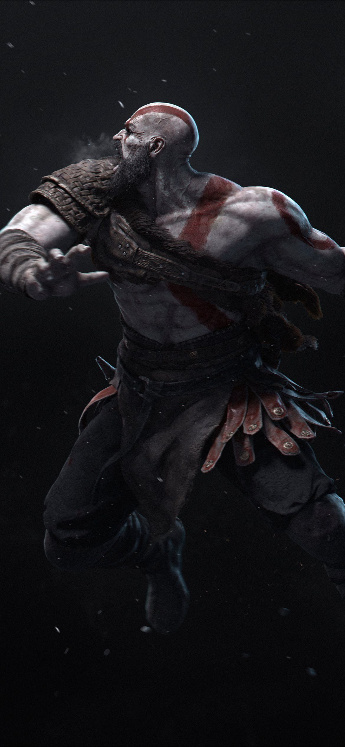 kratos hitting with axe 4k iPhone 12 Wallpaper Free Download