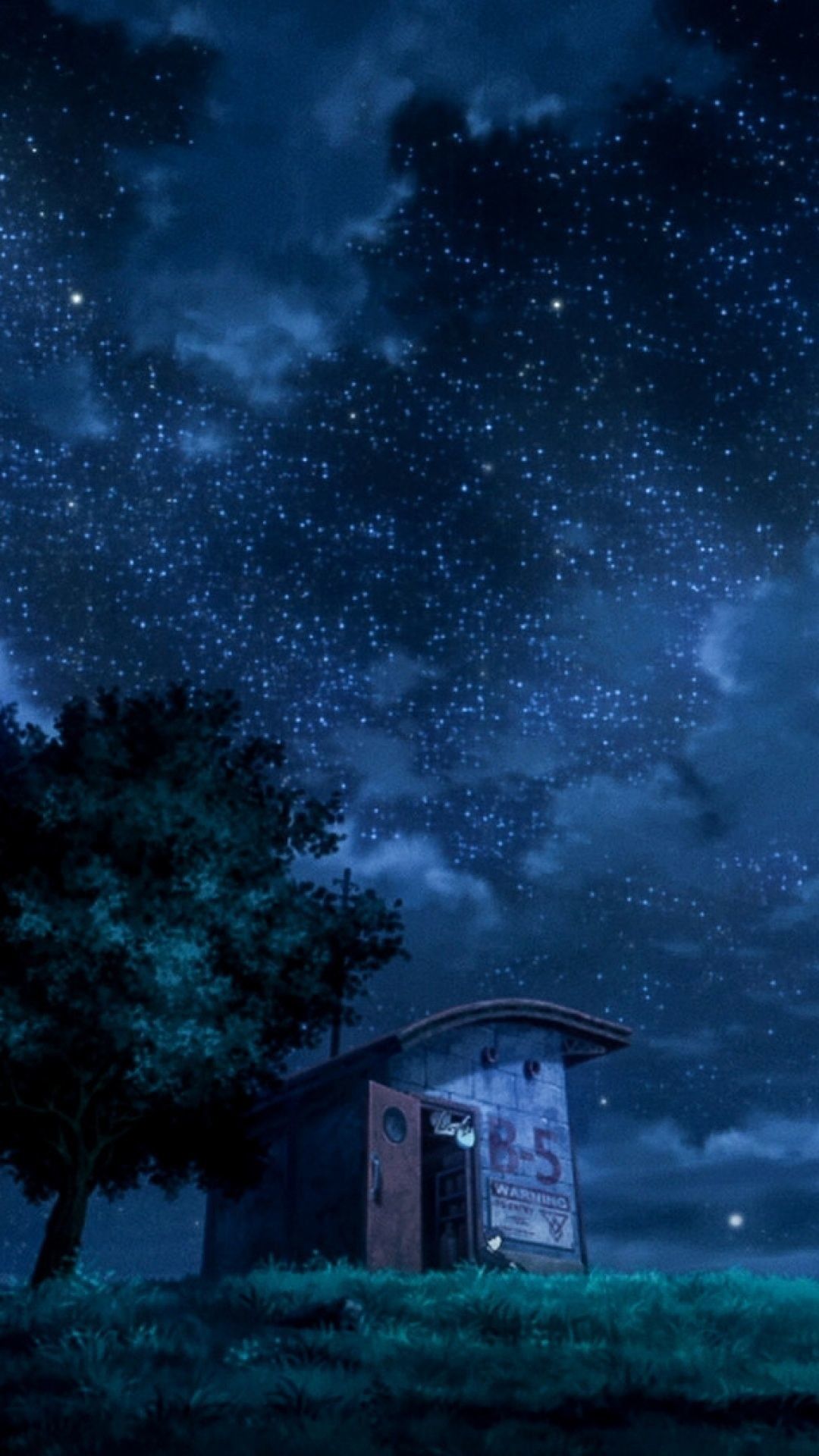 Anime Wallpaper HD: Blue Anime Aesthetic Landscape