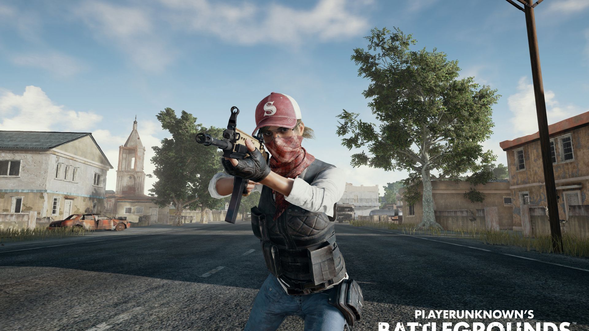 Desktop wallpaper girl with gun, video game, pubg ps HD image, picture, background, 7d4eab