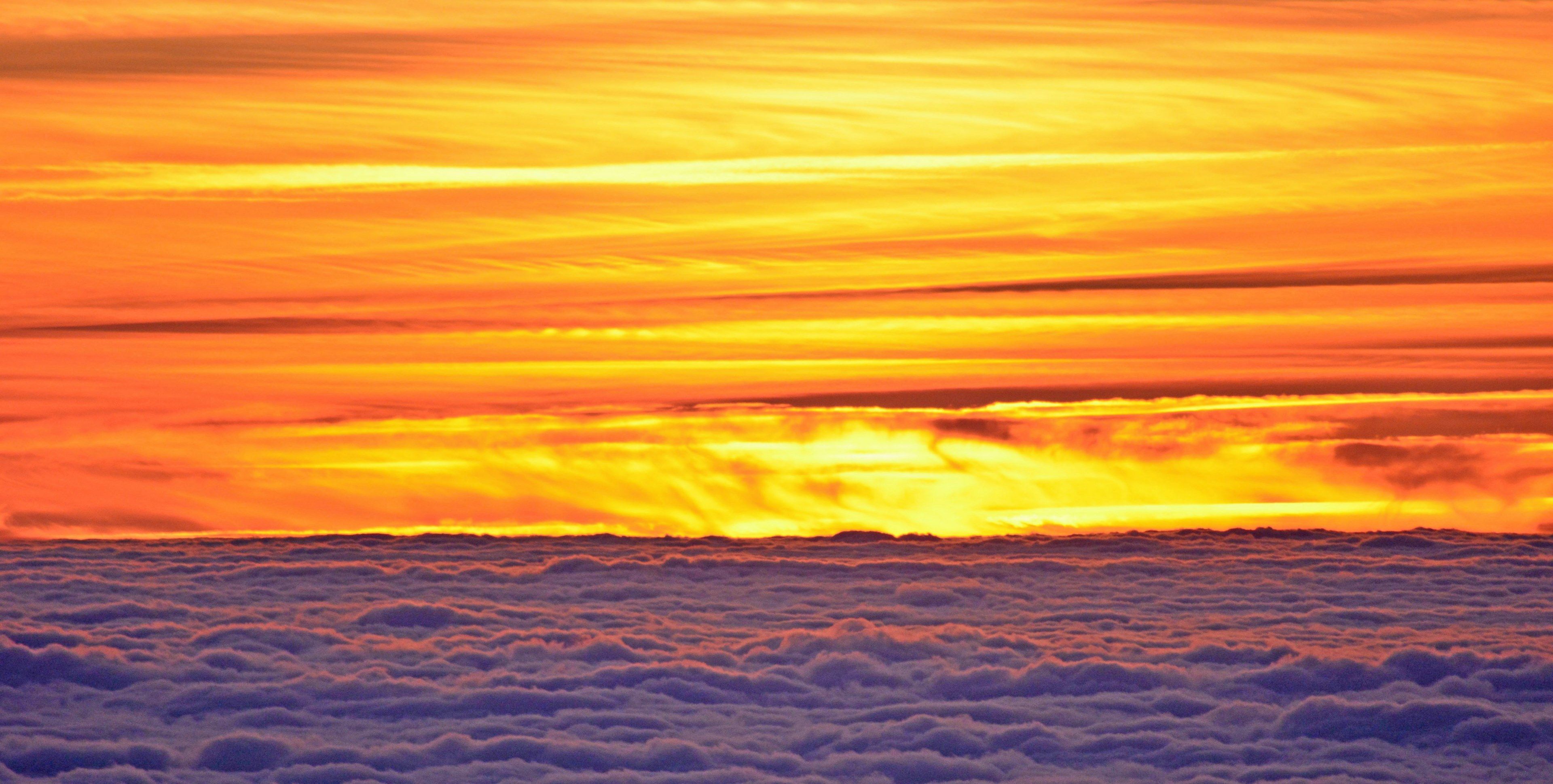 Wallpaper / sunset sun twilight clouds colors light fire 4k wallpaper