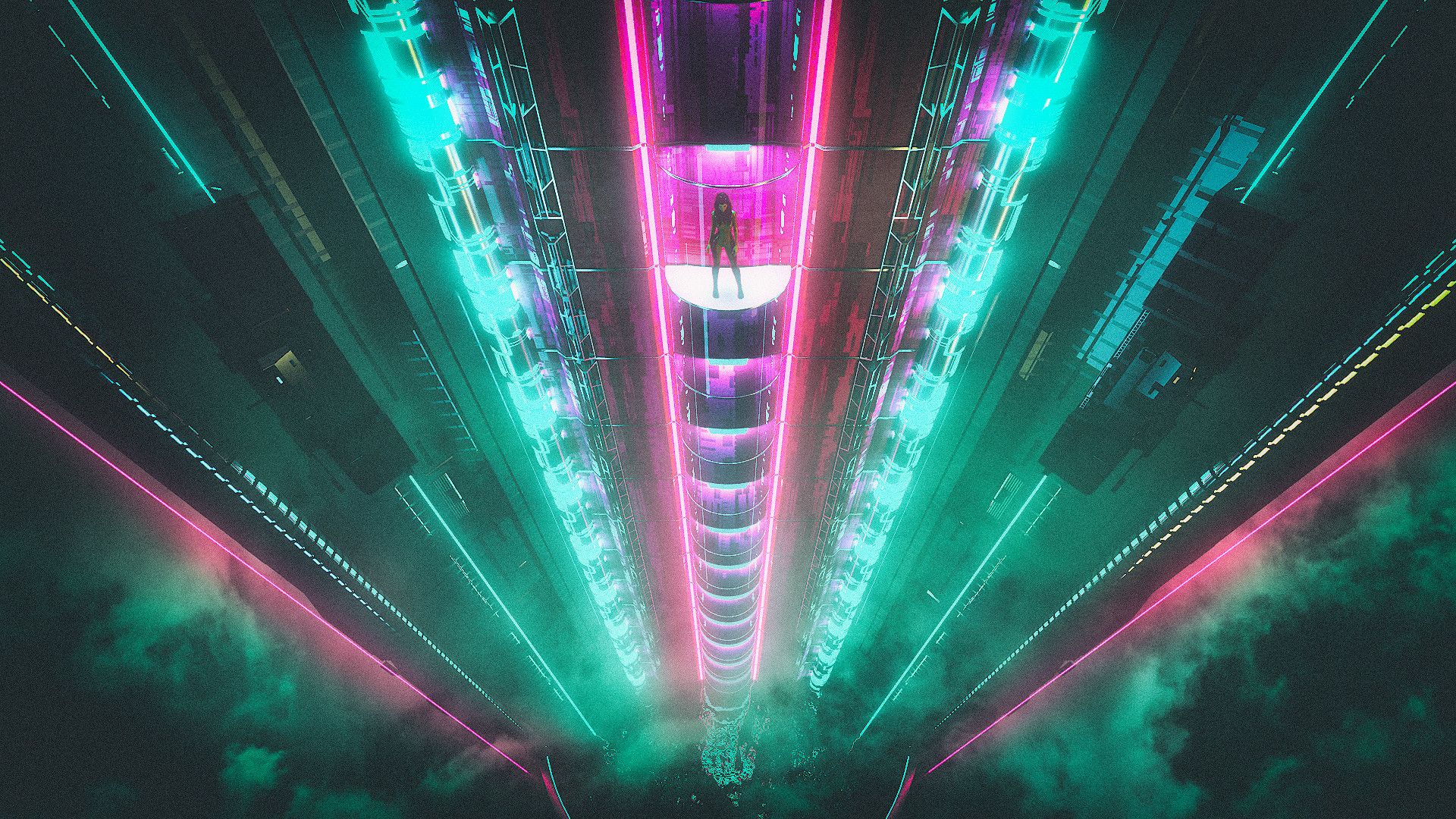Cyberpunk neon light фото 82