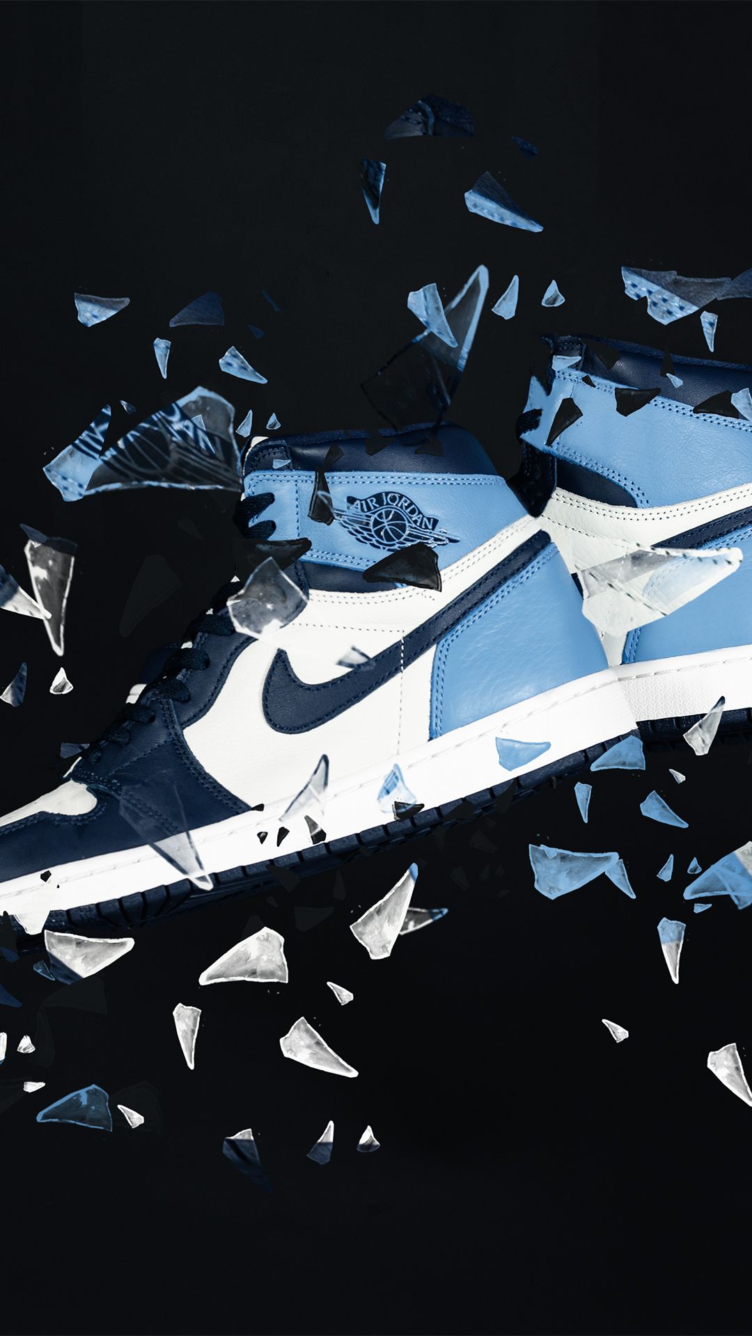 Nike Air Jordan 1 Retro High OG »UNC Obsidian«. Jordan 1 retro high, Jordan logo wallpaper, Air jordans