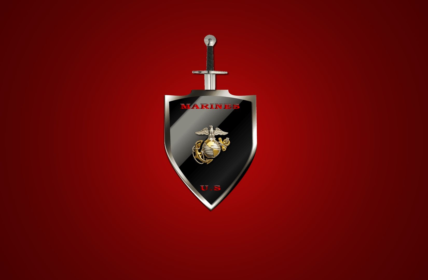 Us Marine Corps Shield Wallpaper & Background Download