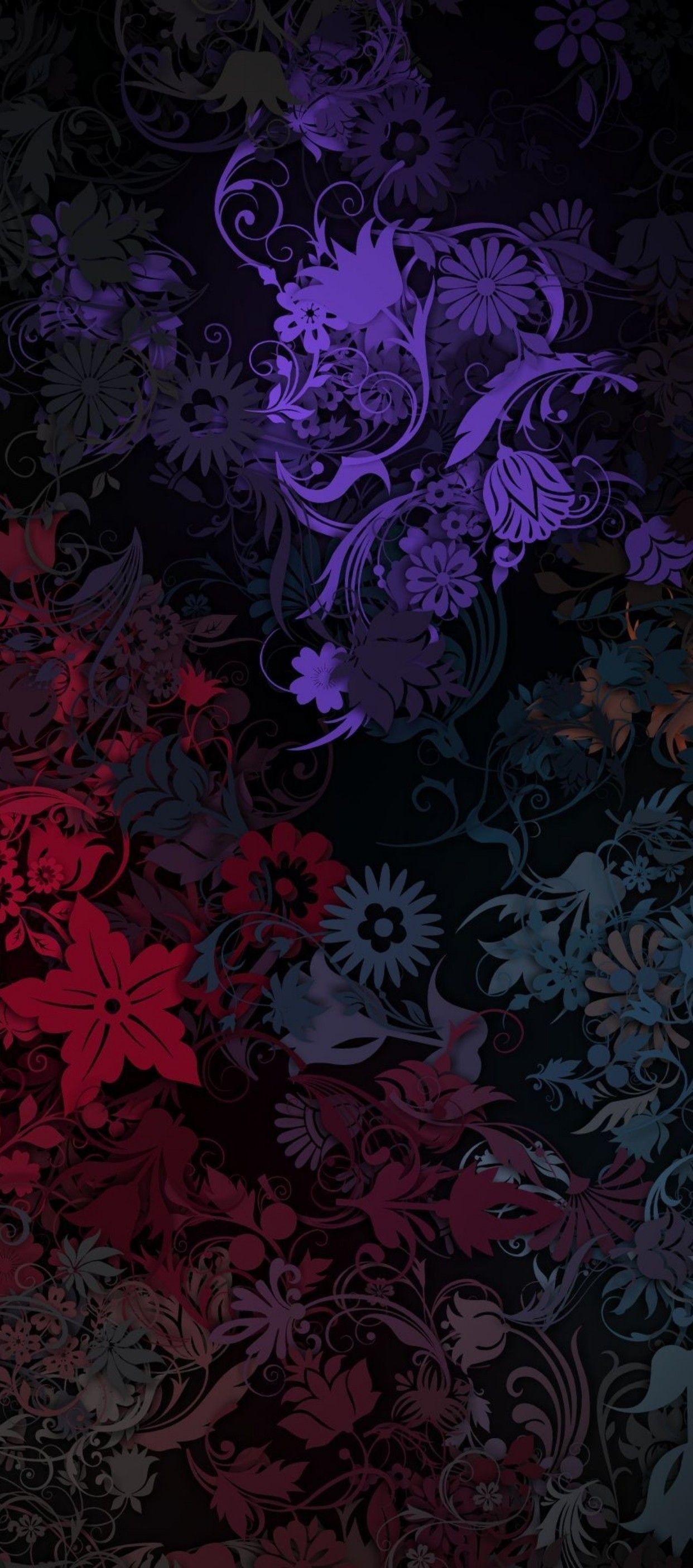Floral Dark Phone Abstract Wallpapers - Wallpaper Cave