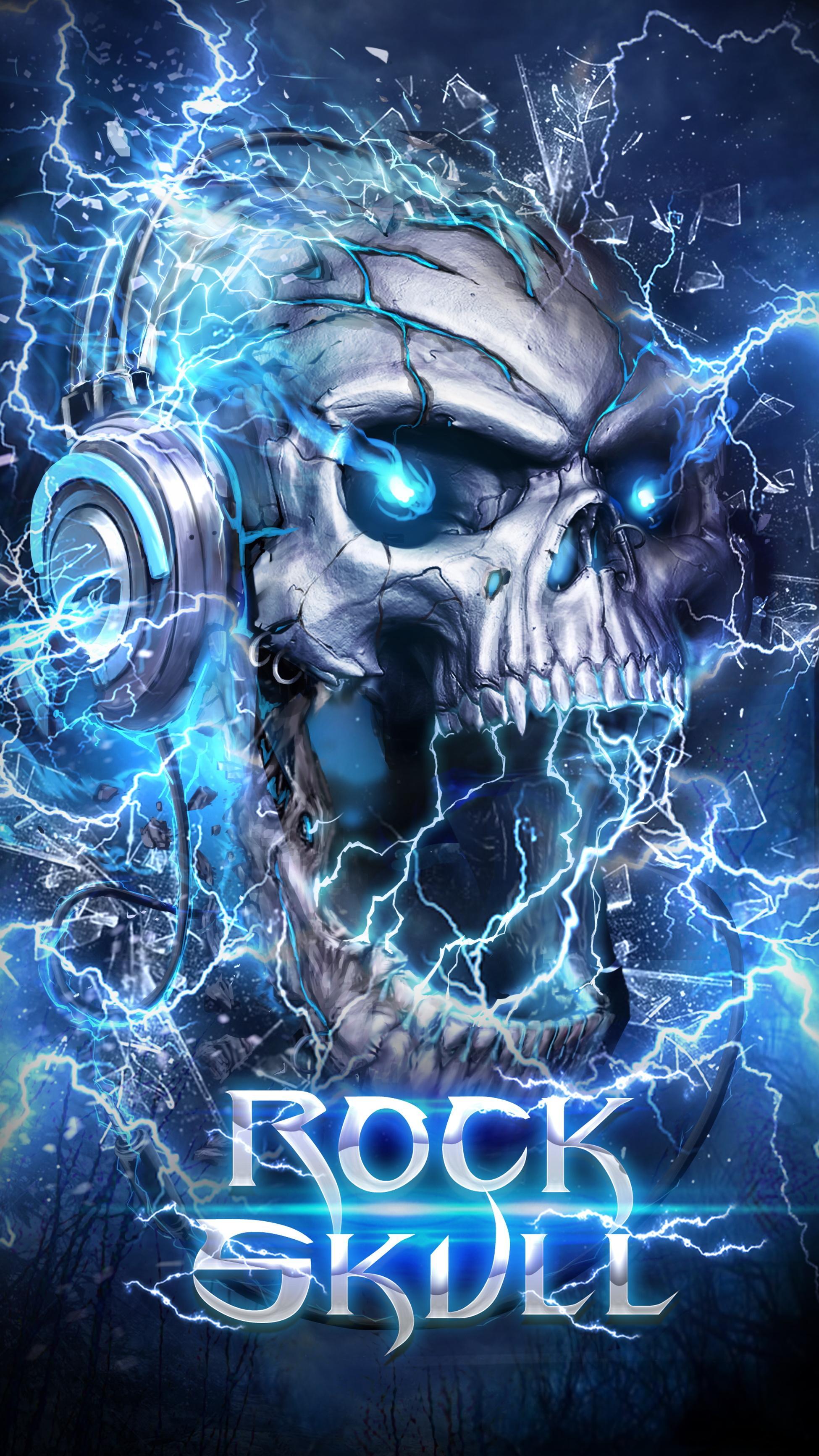 Electric Skull Live Wallpaper for Android