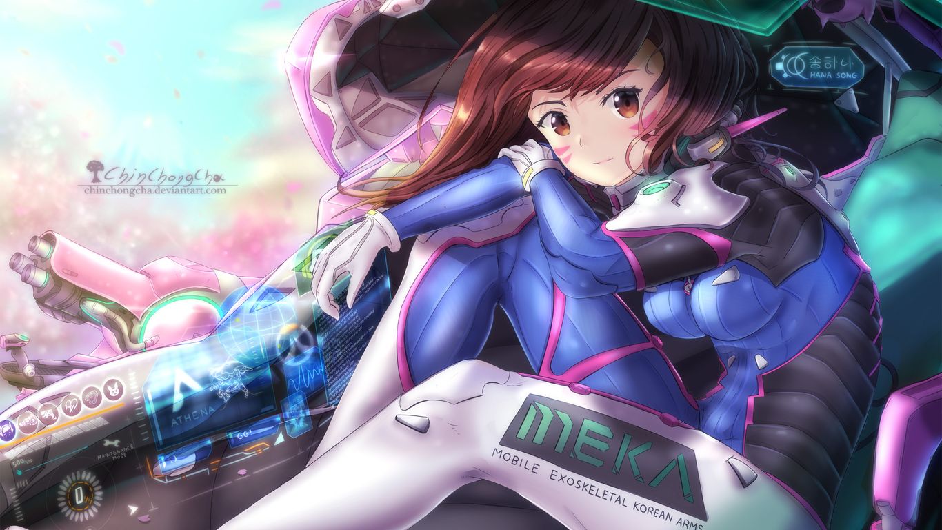 D Va Overwatch 1366x768 Resolution HD 4k Wallpaper, Image, Background, Photo and Picture