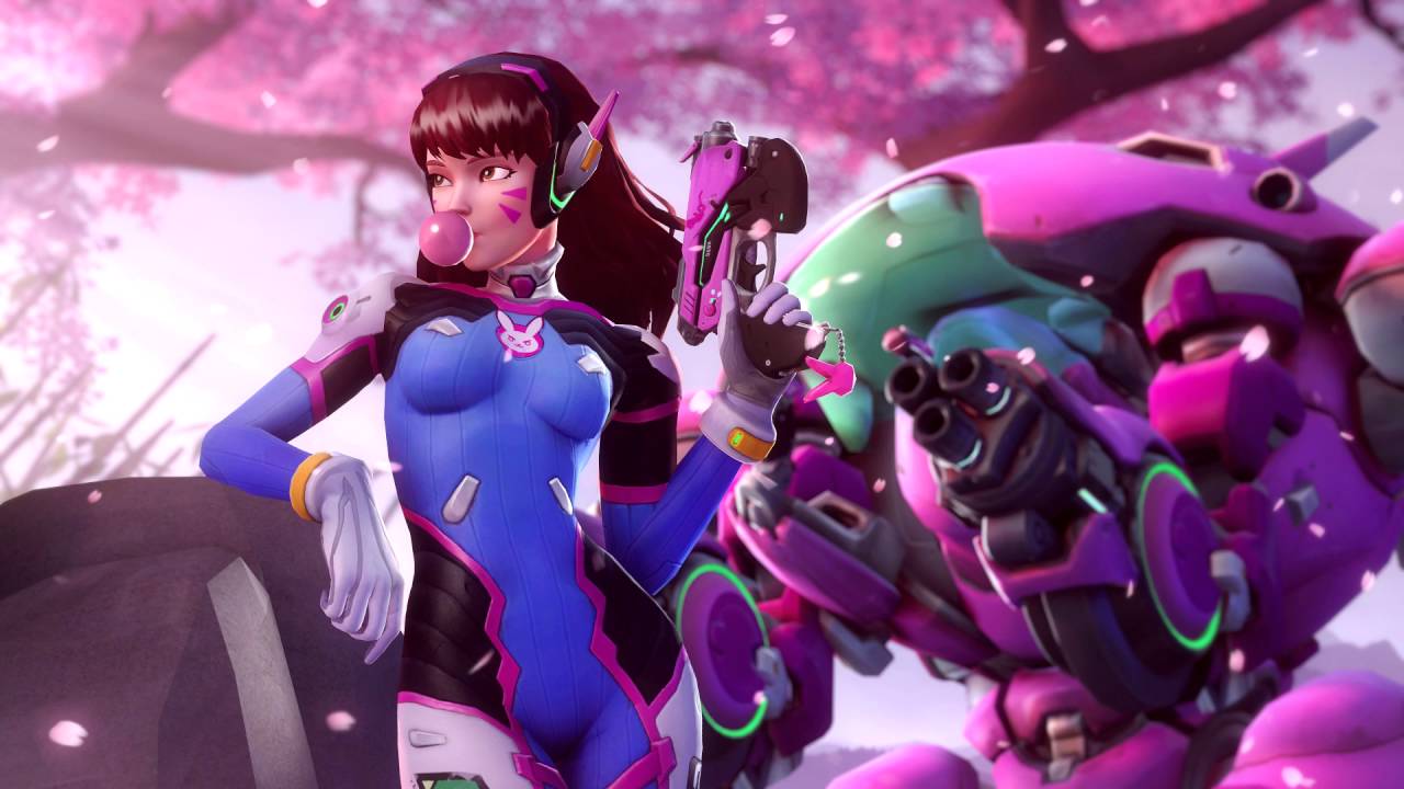 Overwatch Ultimate Lines This D Va Background Wallpaper & Background Download