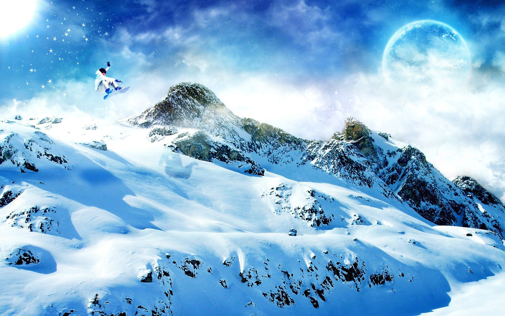Amazing Snowy Mountain Wallpaper