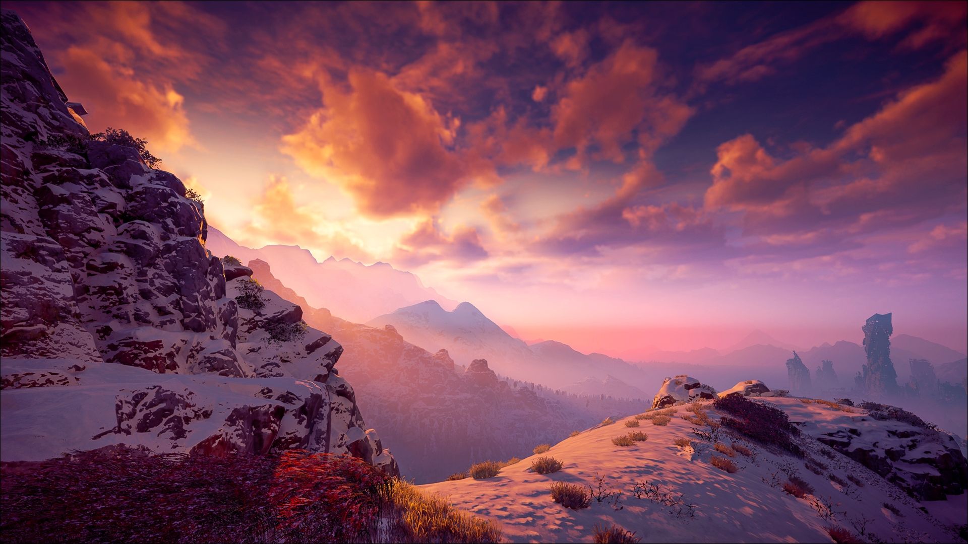 Horizon Zero Dawn VII Snowy Mountains Wallpaper, HD Games 4K Wallpaper, Image, Photo and Background