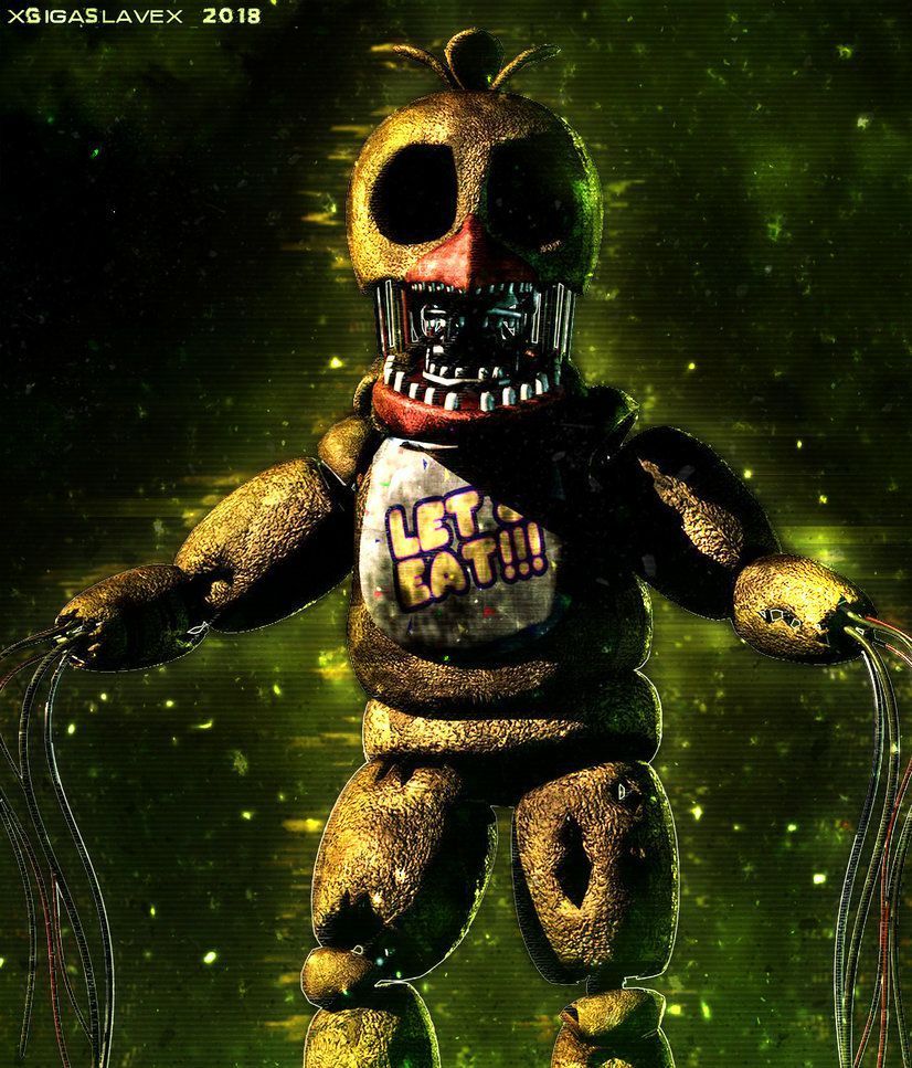 Withered Chica. Fnaf drawings, Fnaf characters, Fnaf