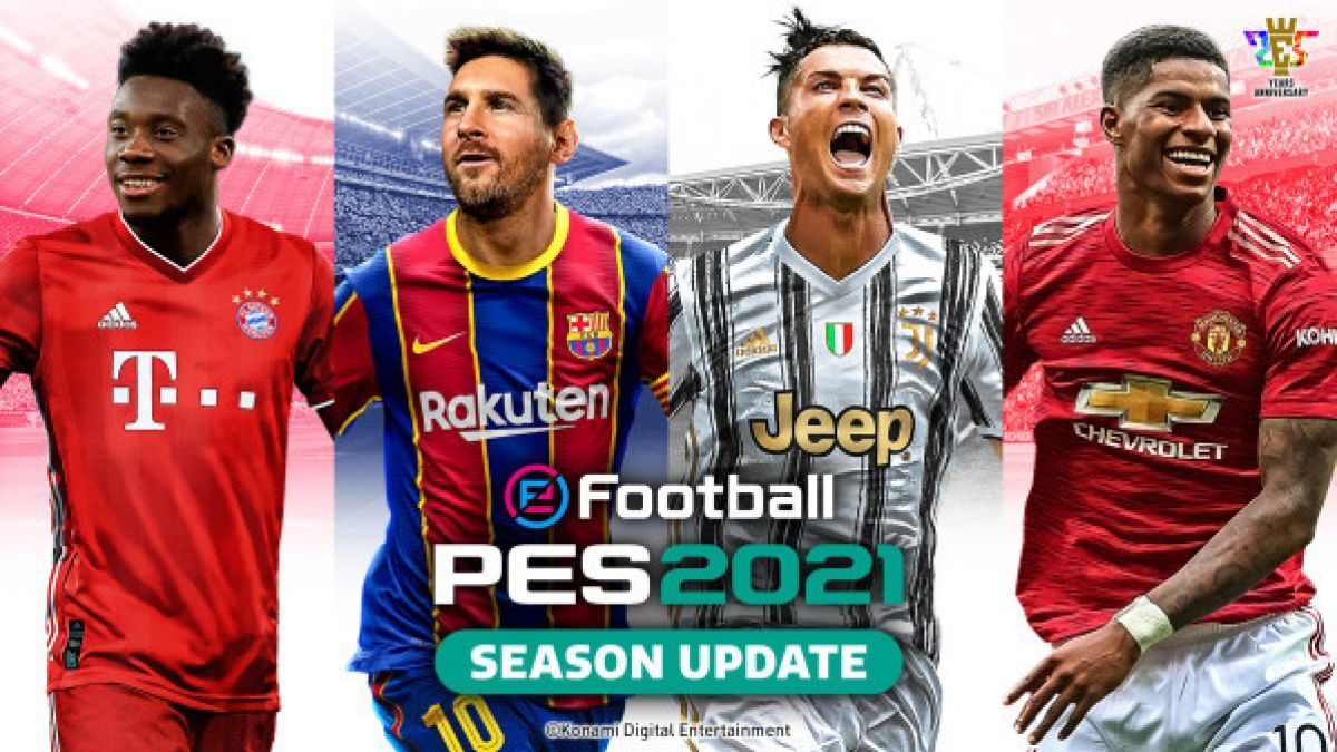 Messi and Ronaldo team up for the cover of eFootball PES 2021