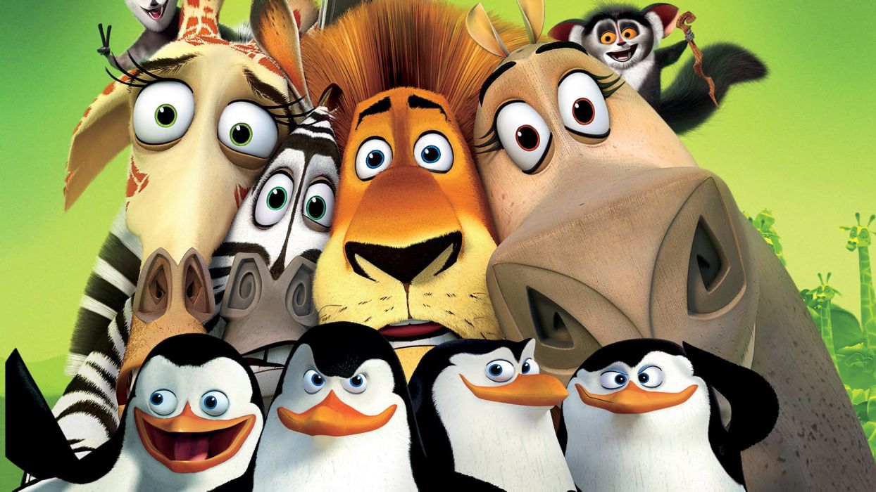 PENGUINS OF MADAGASCAR animation comedy adventure family penguin cartoon wallpaperx1080