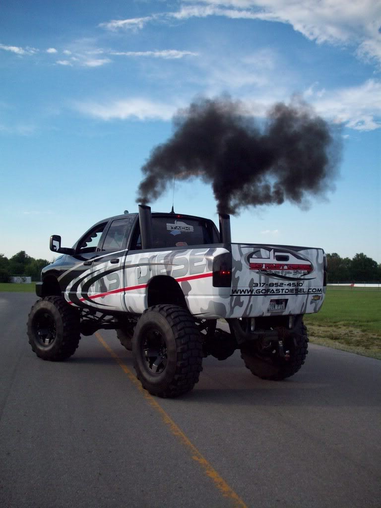 Dodge Cummins Big Black Smoke Graphics, Picture, & Jacked Up Diesel Trucks Wallpaper & Background Download