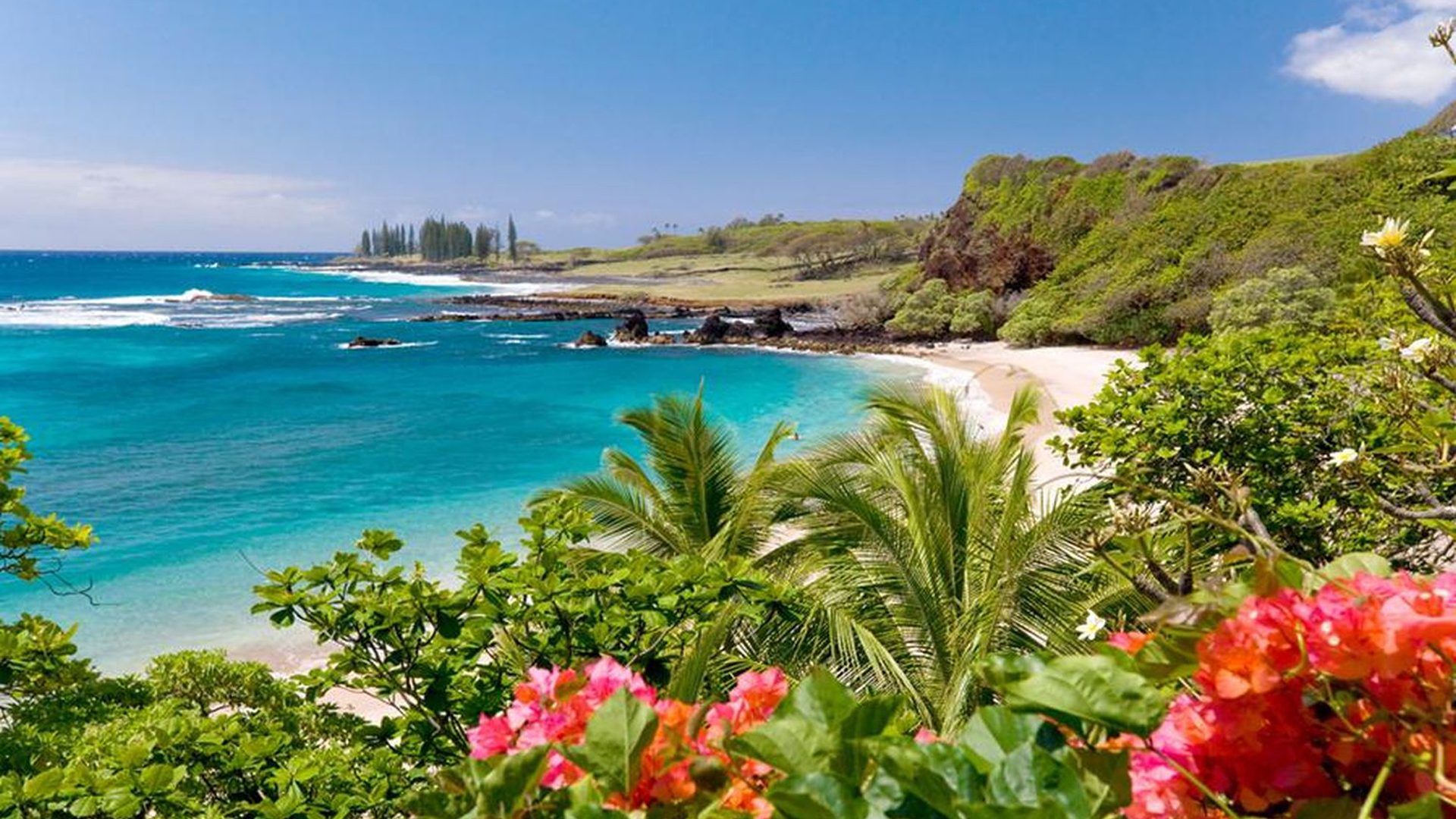 Hamoa Beach, Maui, Hawaii Wallpaper Widescreen HD Resolution 1920x1200, Wallpaper13.com