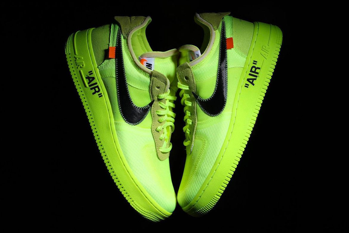Off White™ X Nike Air Force 1 Volt First Look