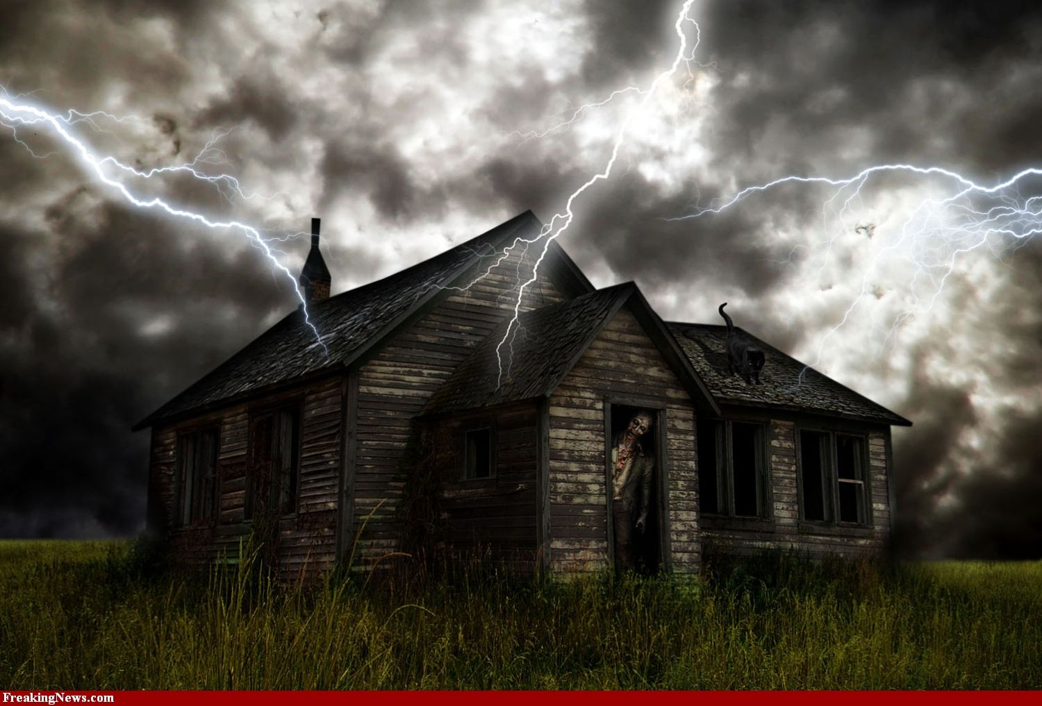 Old Haunted Houses. Haunted House At Night Hi Res Picture. Haunted House, House Background, Abandoned Houses