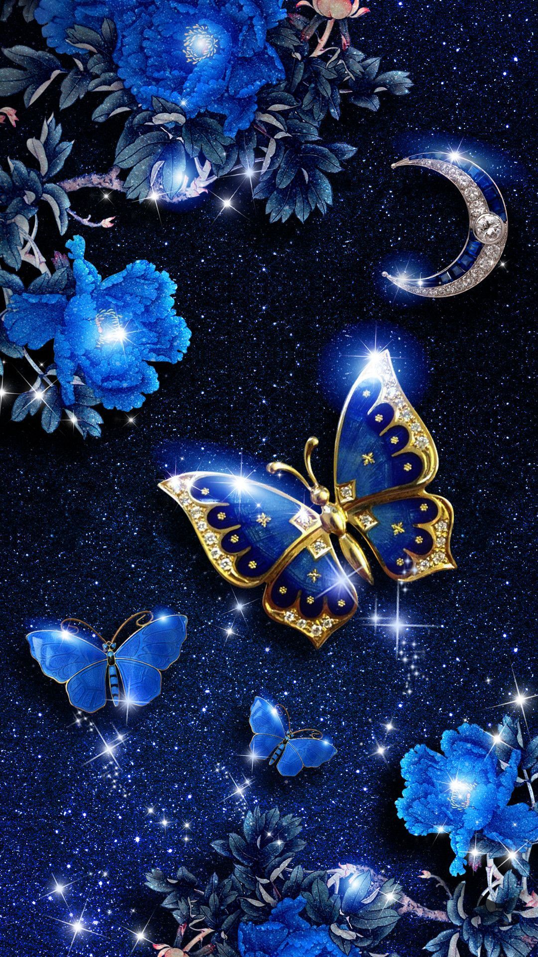 new Android Wallpaper Blue 1080x1920 for HD. Blue butterfly wallpaper, Butterfly wallpaper background, Android wallpaper blue