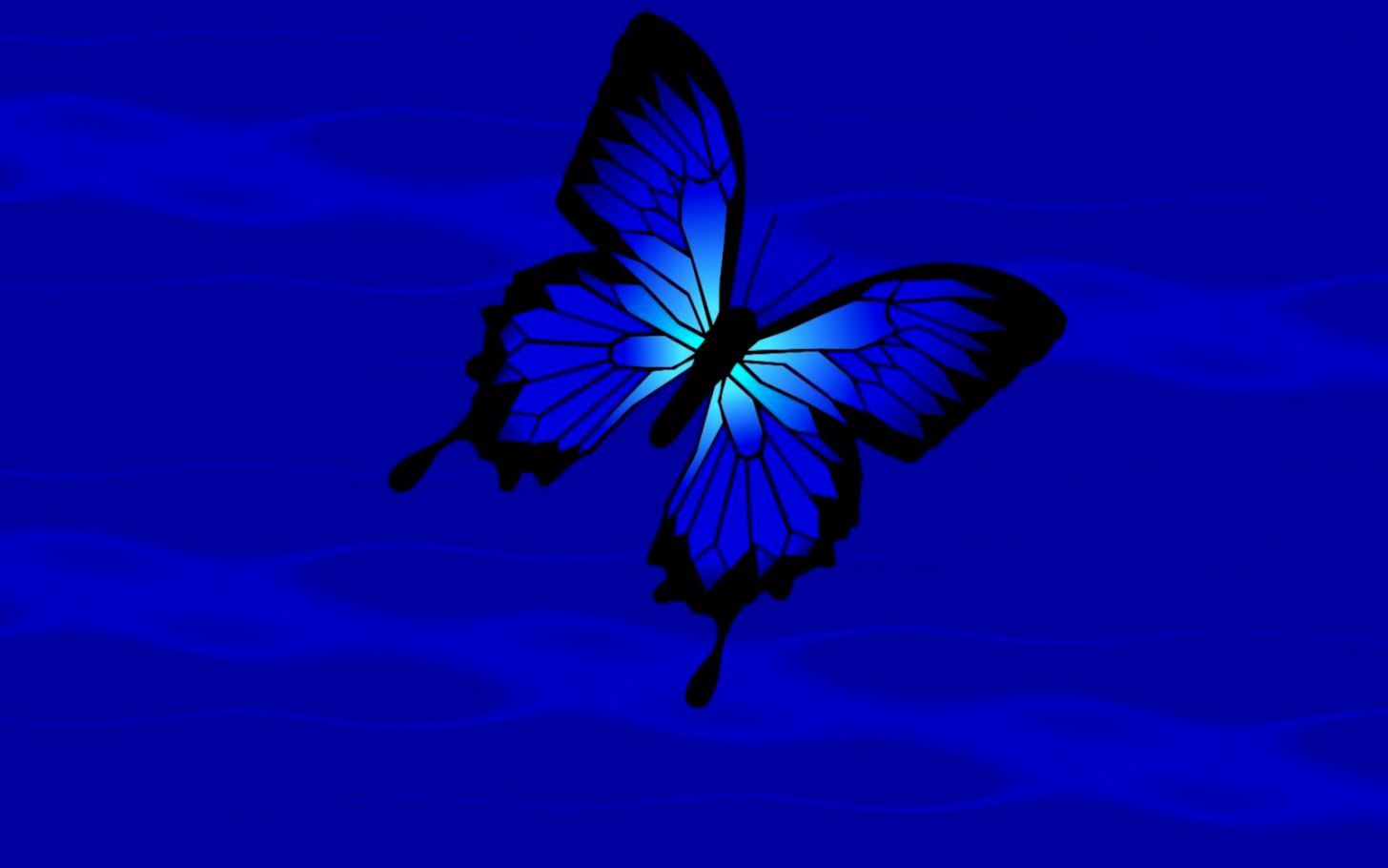 Blue Butterflies Wallpaper