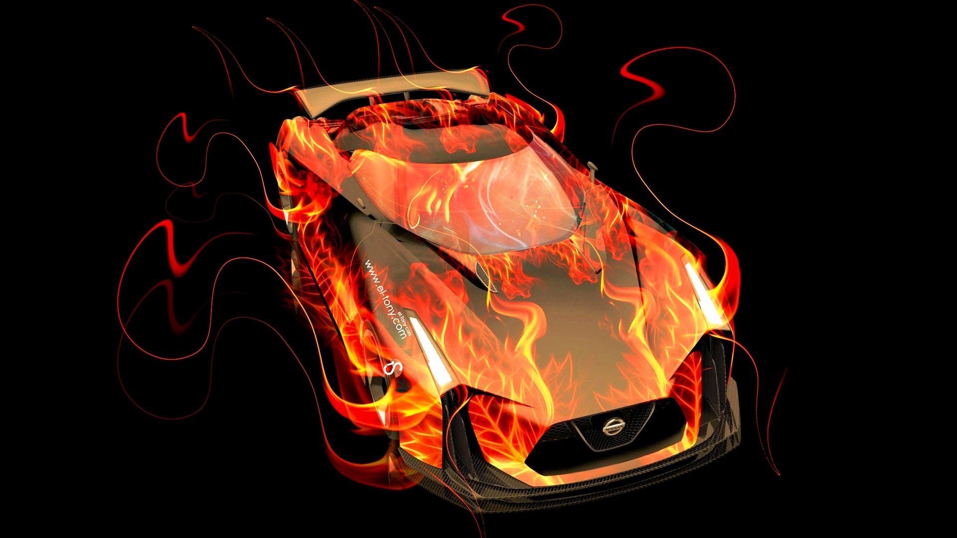 Design Talent Showcase Tony.com Brings Sensual Elements Fire And Water To YOUR Car Wallpaper 32