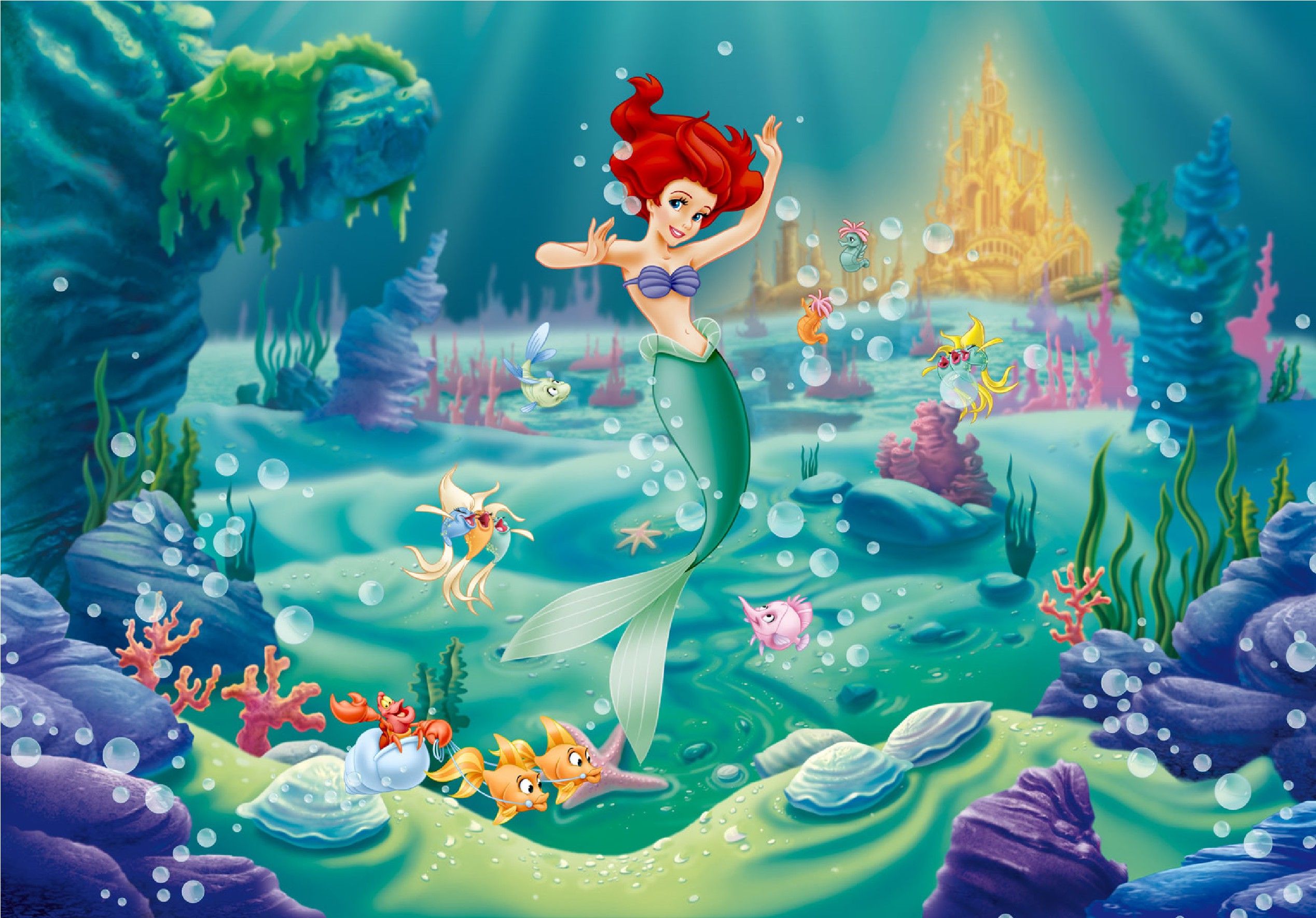 Ariel Little Mermaid Desktop Background. Little Mermaid Disney Wallpaper, 3D Mermaid Wallpaper and Magical Mermaid Wallpaper