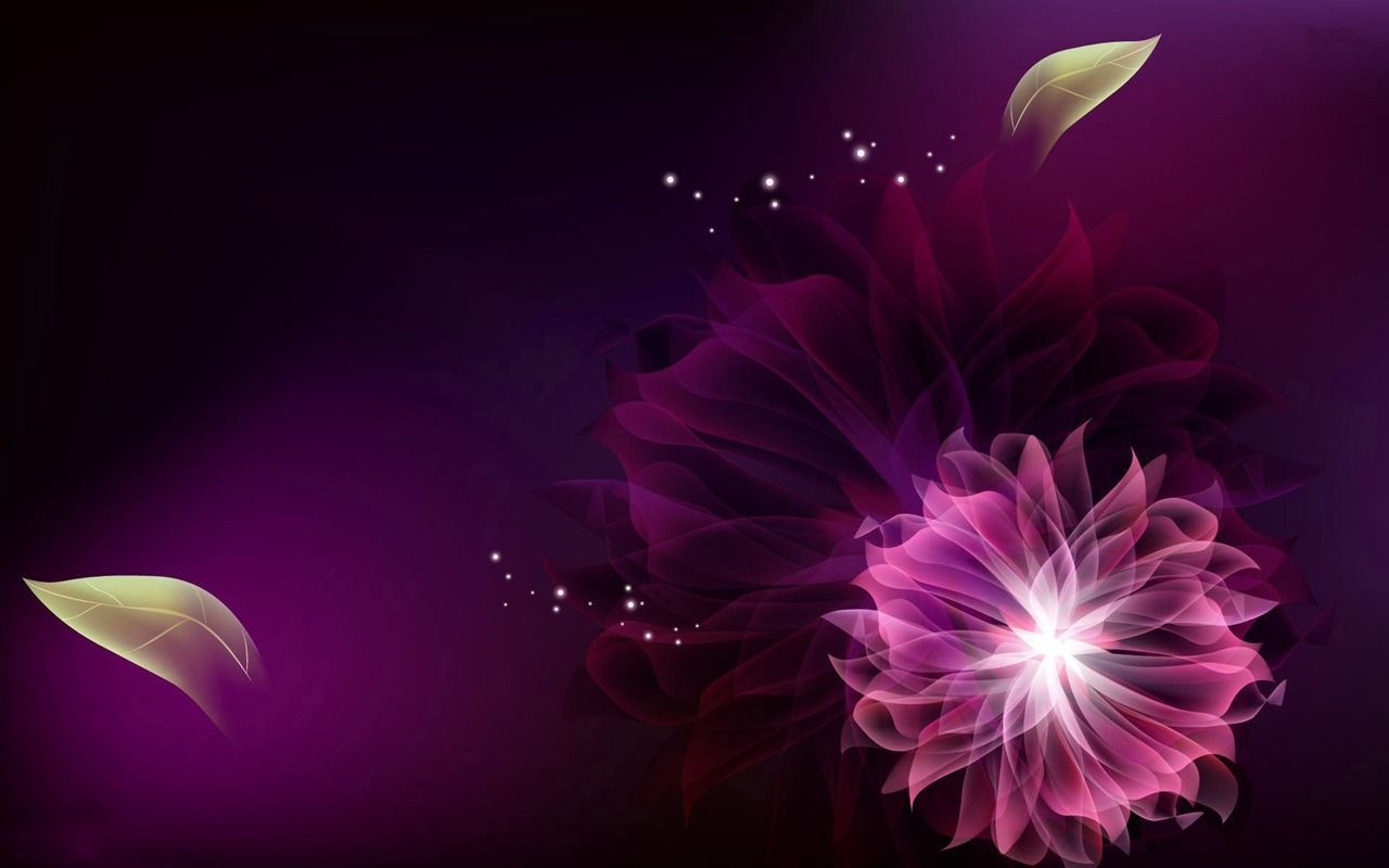 Purple Abstract Beautiful Flower Art Wallpaper: Desktop HD Wallpaper Free Image, Picture, Photo on DailyHDWallpaper.com
