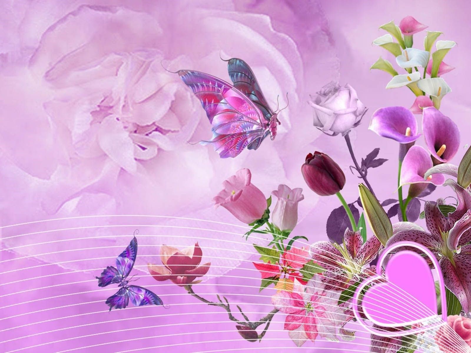 Wallpaper: Flower Art Wallpaper Desktop Background
