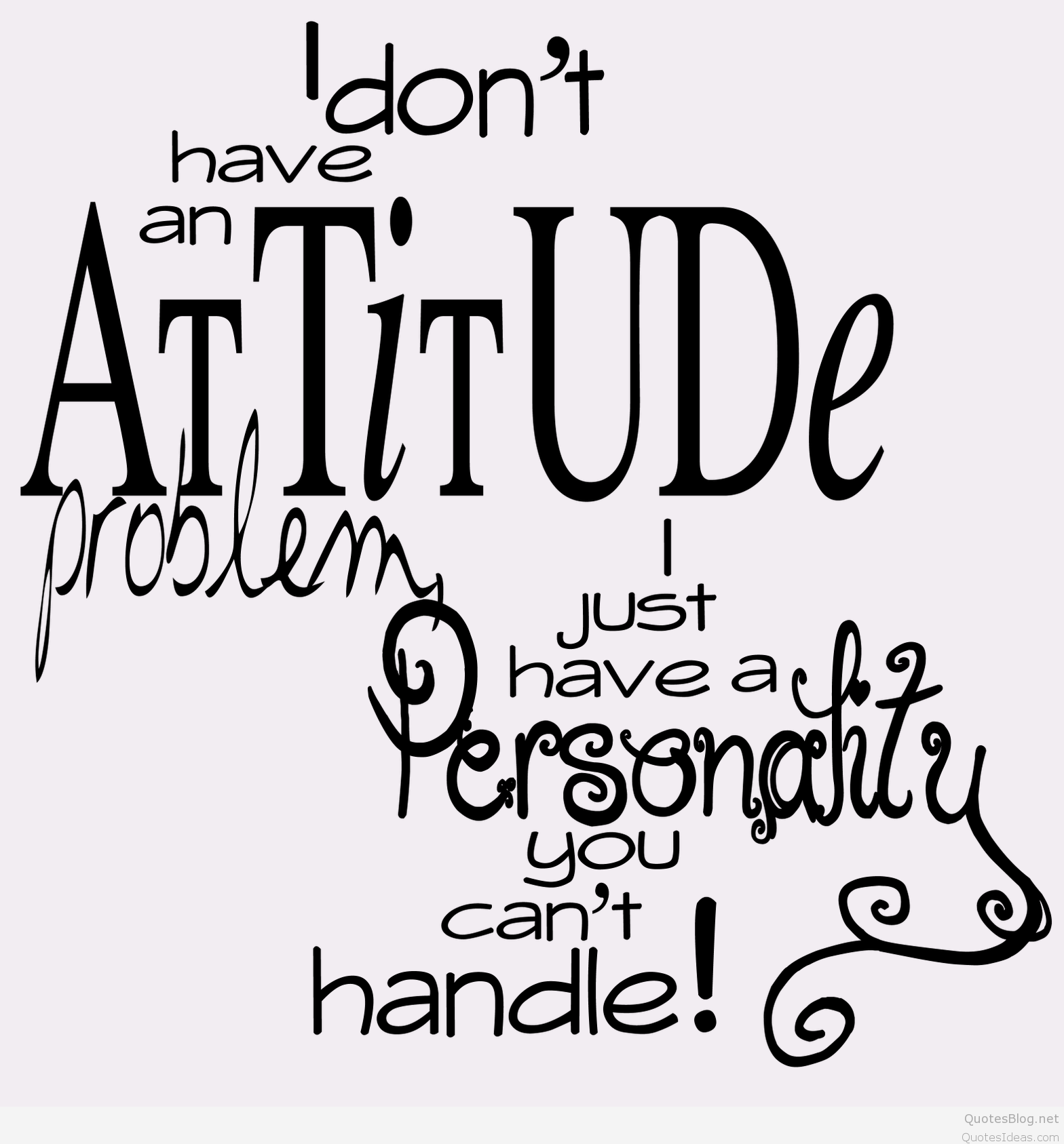 Attitude quote with wallpaper hd