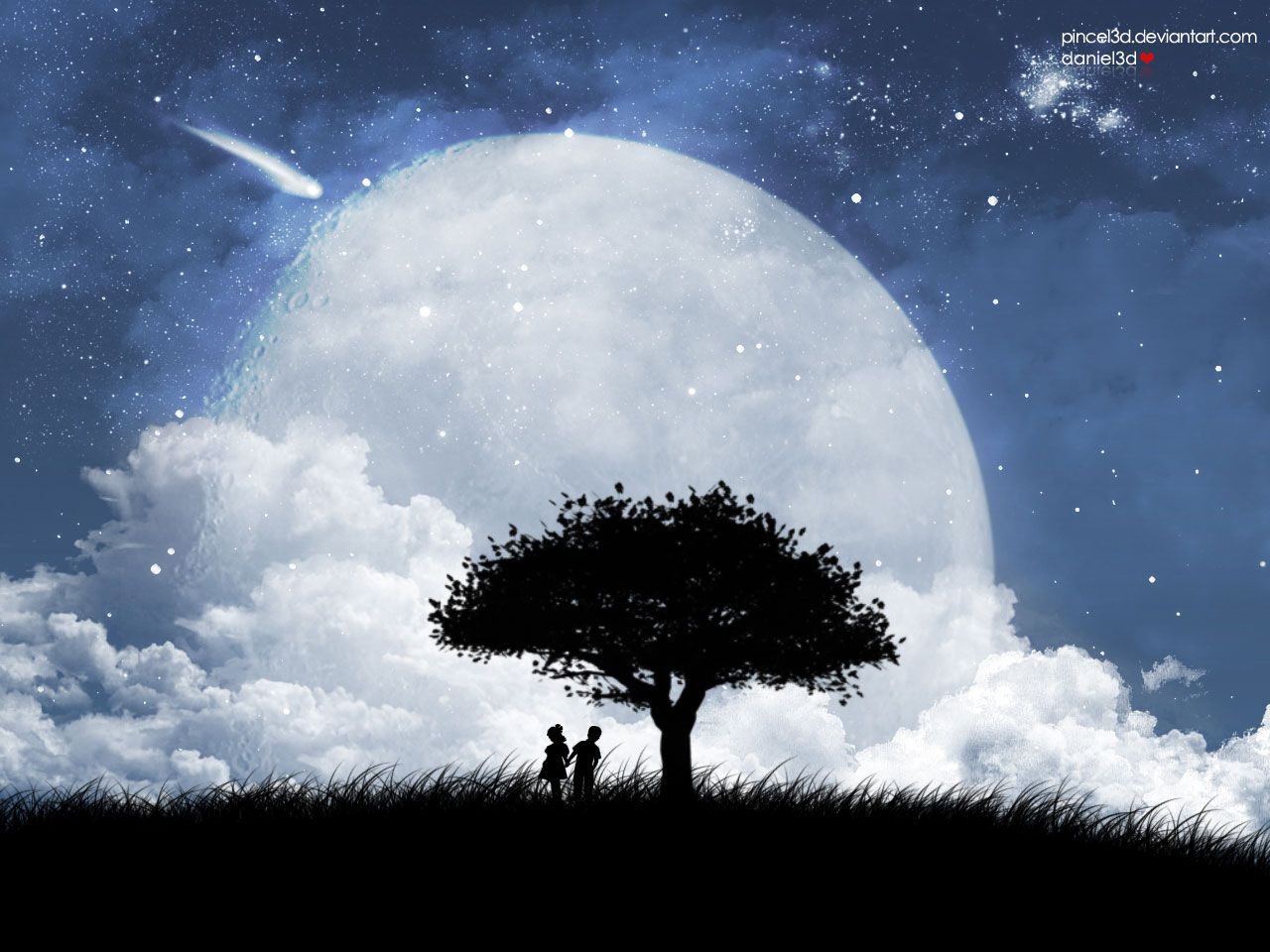 Moon Love Wallpapers - Wallpaper Cave