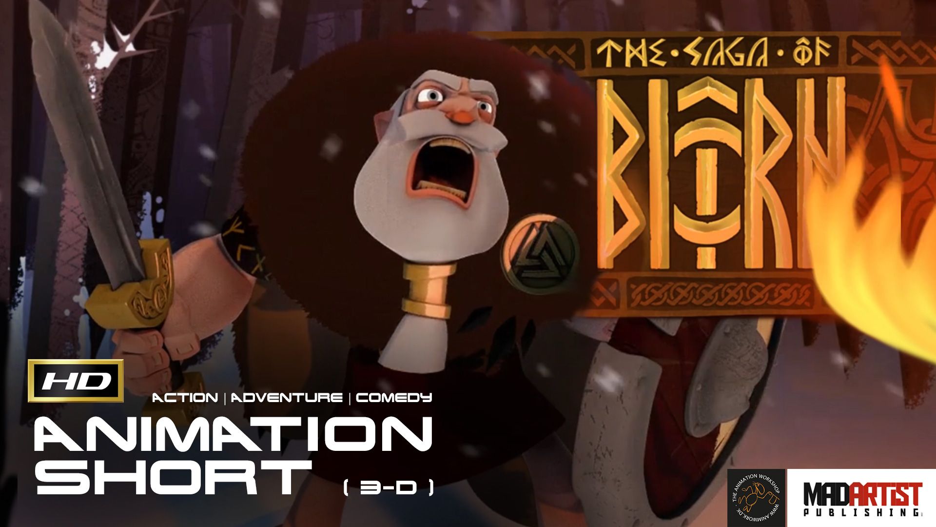 The Saga of Biorn. Nuns, Epic Vikings, Monsters.What else do u need short by The Animation Workshop