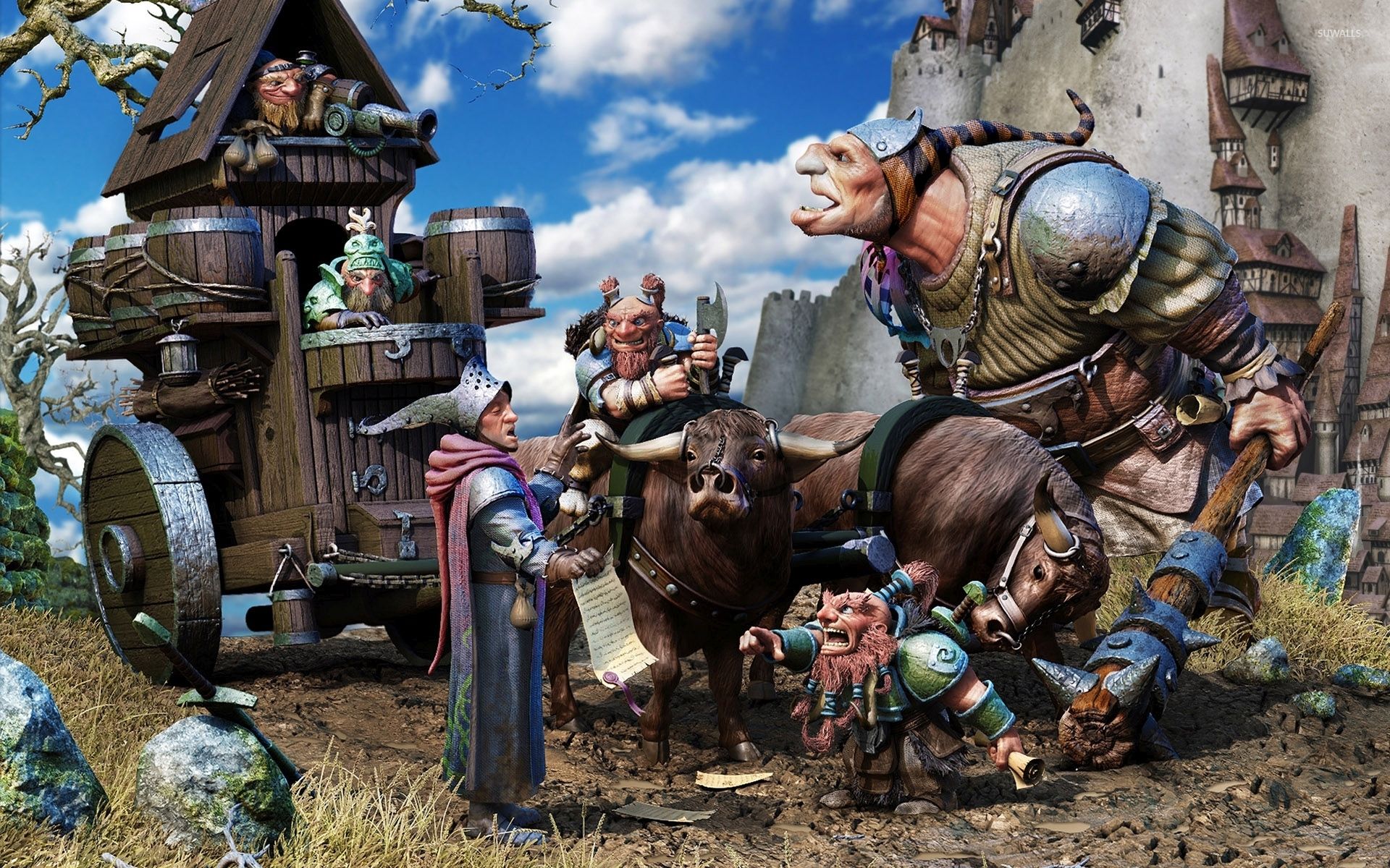 Ogre and dwarfs wallpaper wallpaper