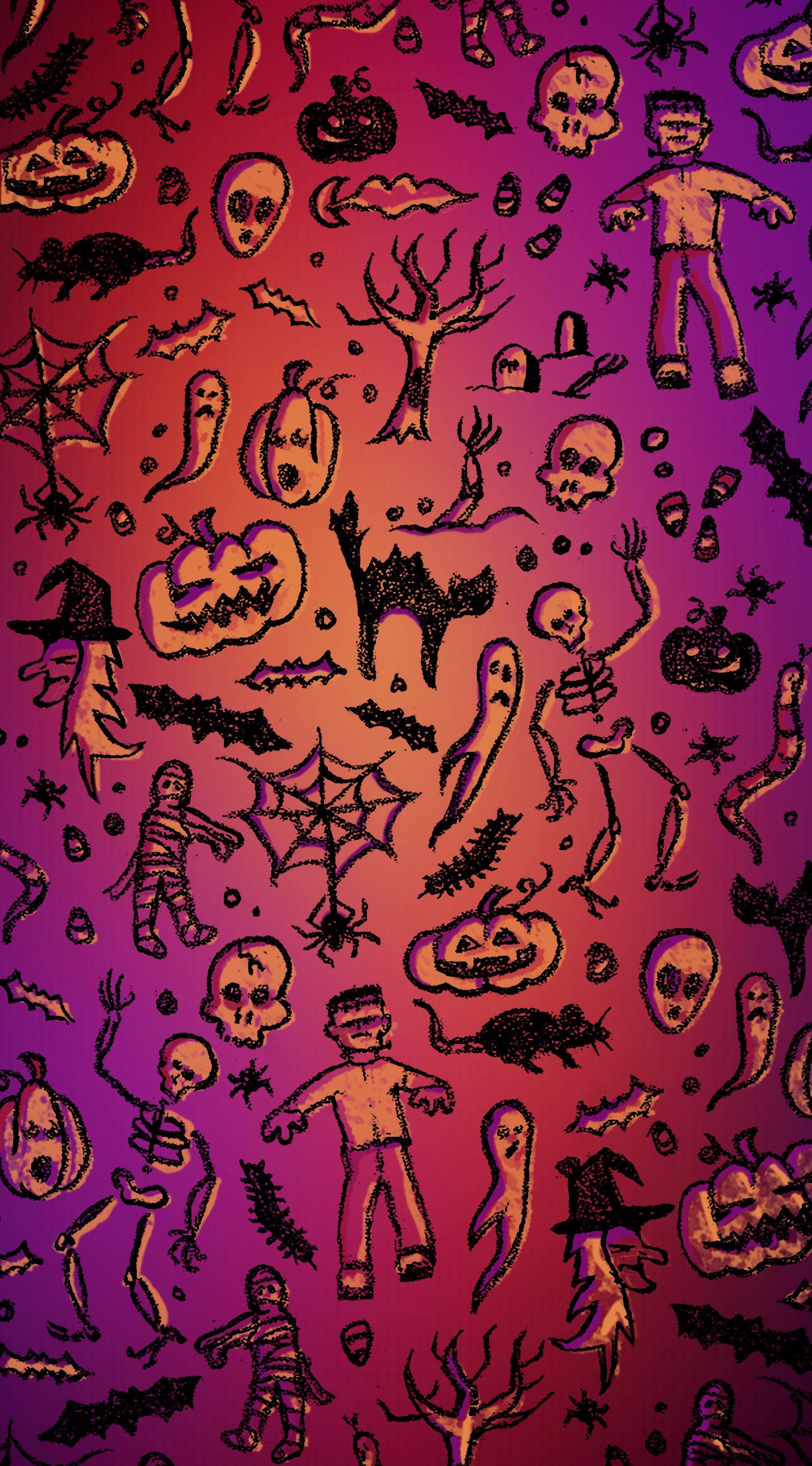 Purple Halloween Wallpaper