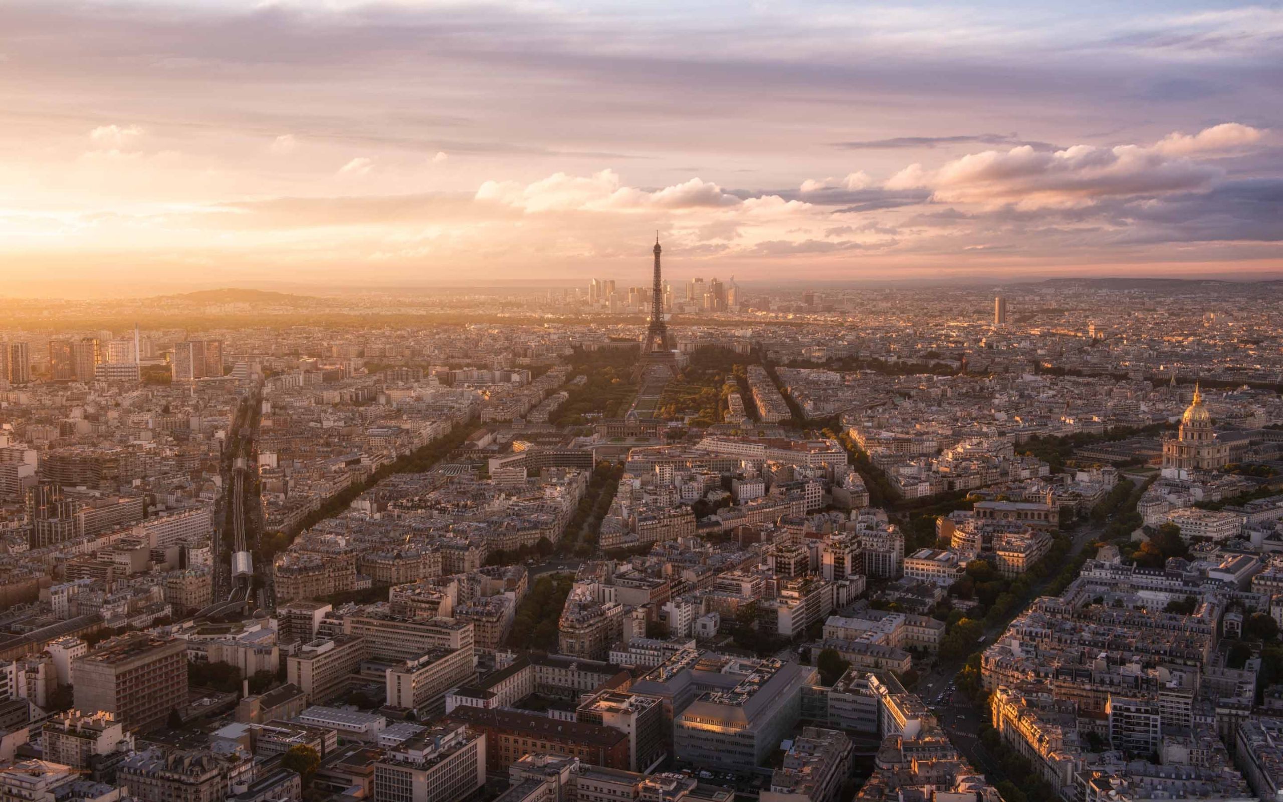 Paris Panoramic View MacBook Air Wallpaper Download