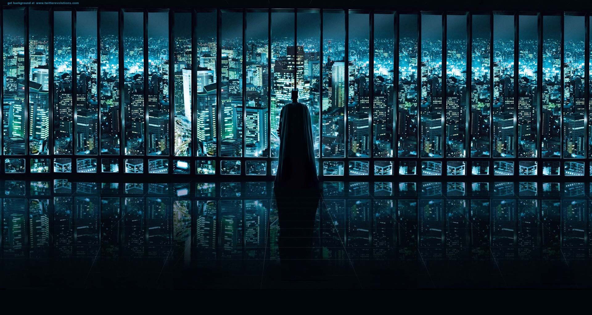 City Panoramic View Twitter 1,920×1,024 Pixels. The Dark Knight Poster, Dark Knight Wallpaper, Batman Wallpaper