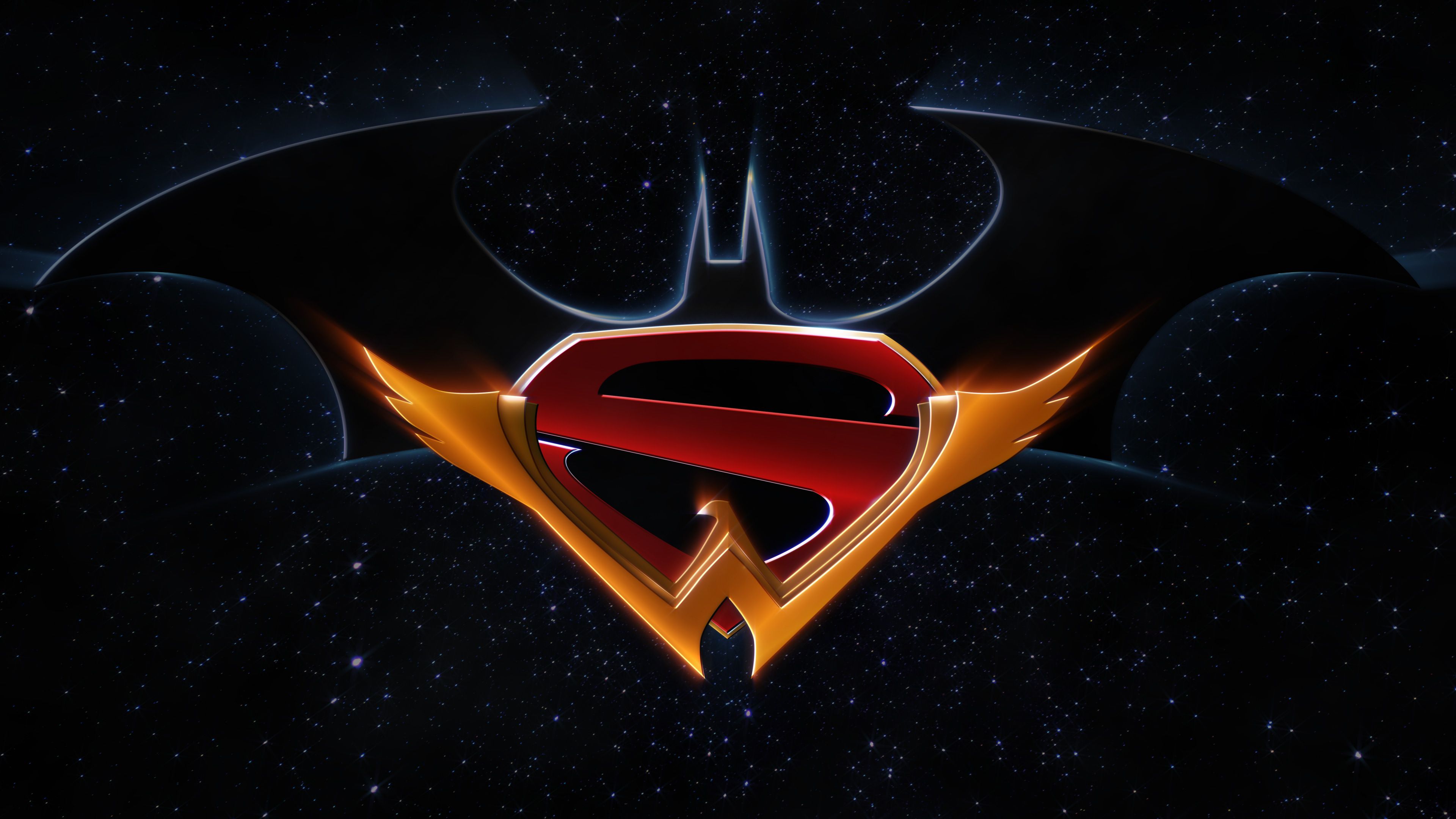 Batman Superman Wonder Woman Trinity Logo, HD Superheroes, 4k Wallpaper, Image, Background, Photo and Picture