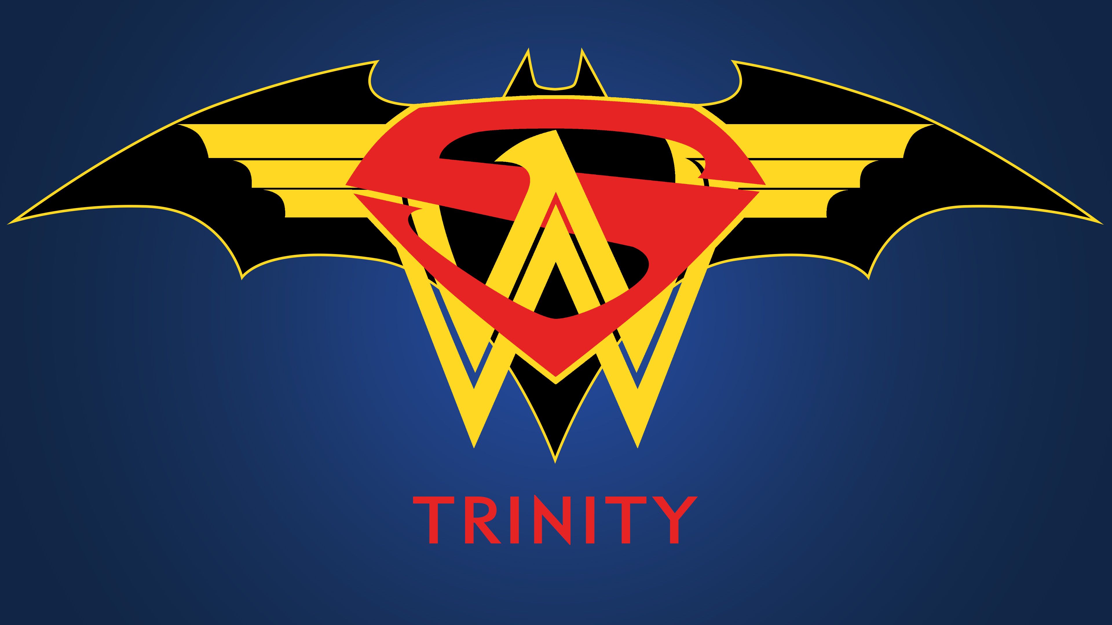 Wallpaper 4k The Trinity Logo 4k 4k Wallpaper, Batman Wallpaper, Hd Wallpaper, Logo Wallpaper, Superheroes Wallpaper, Superman Wallpaper, Wonder Woman Wallpaper