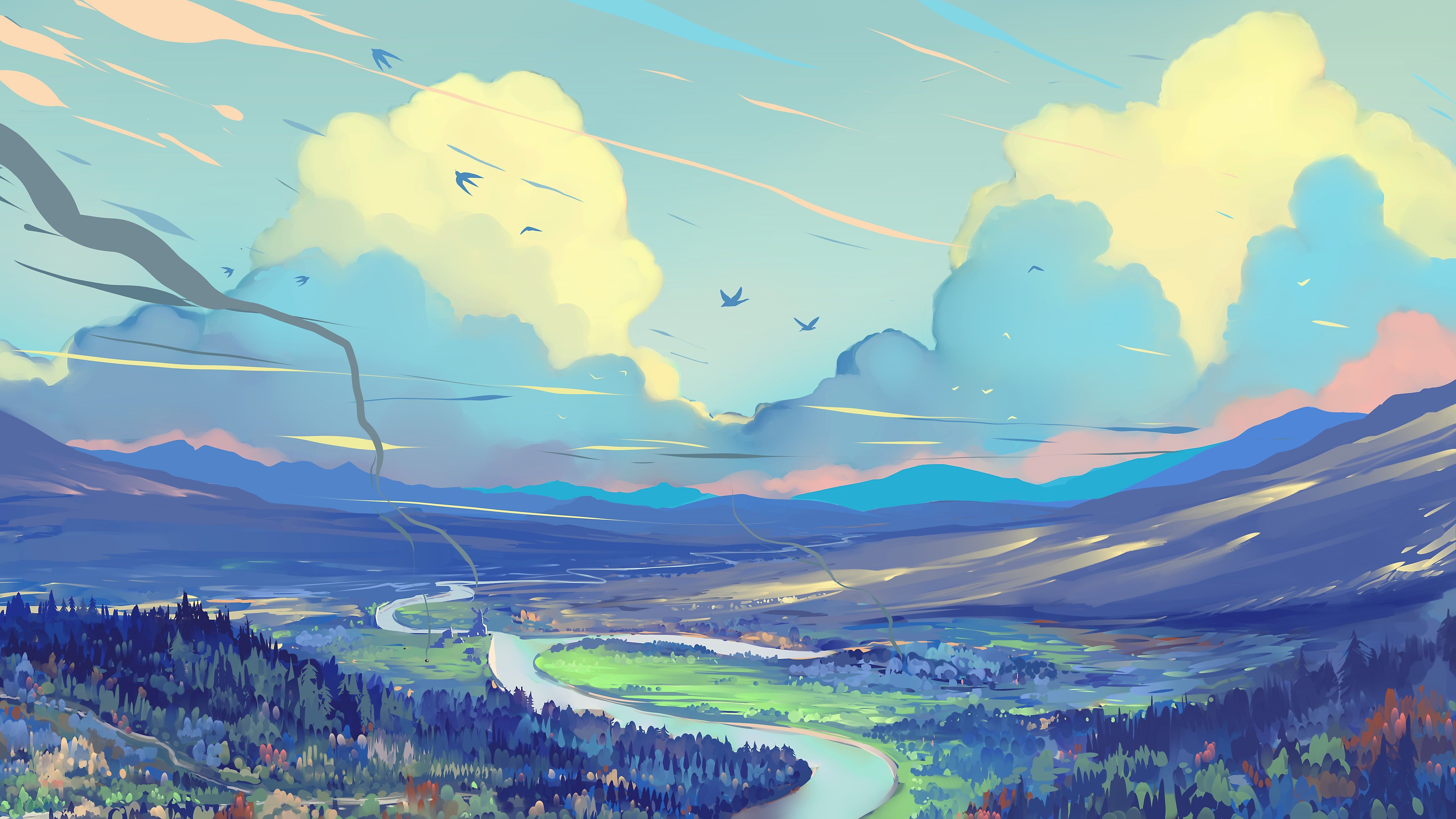 digital landscape paintings