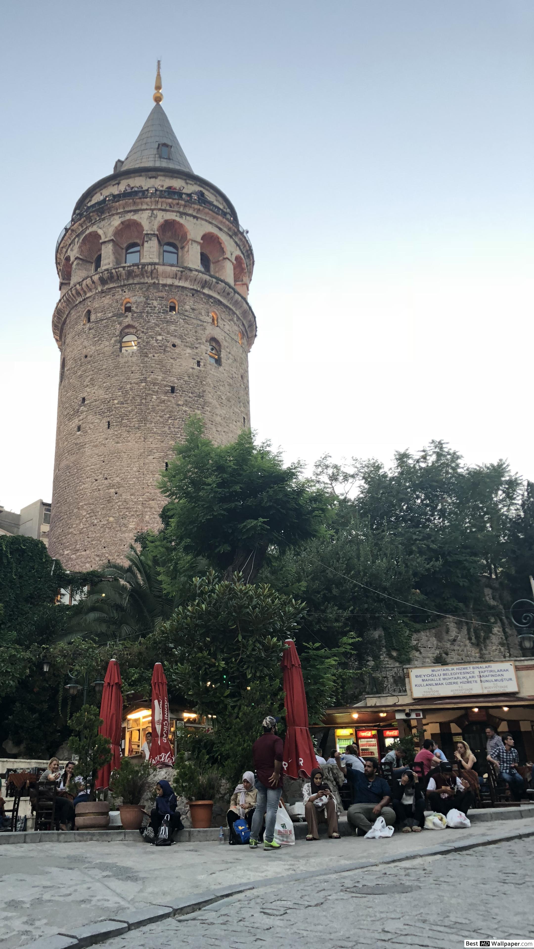 Galata Tower, Kabataş İstanbul Turkey HD wallpaper download