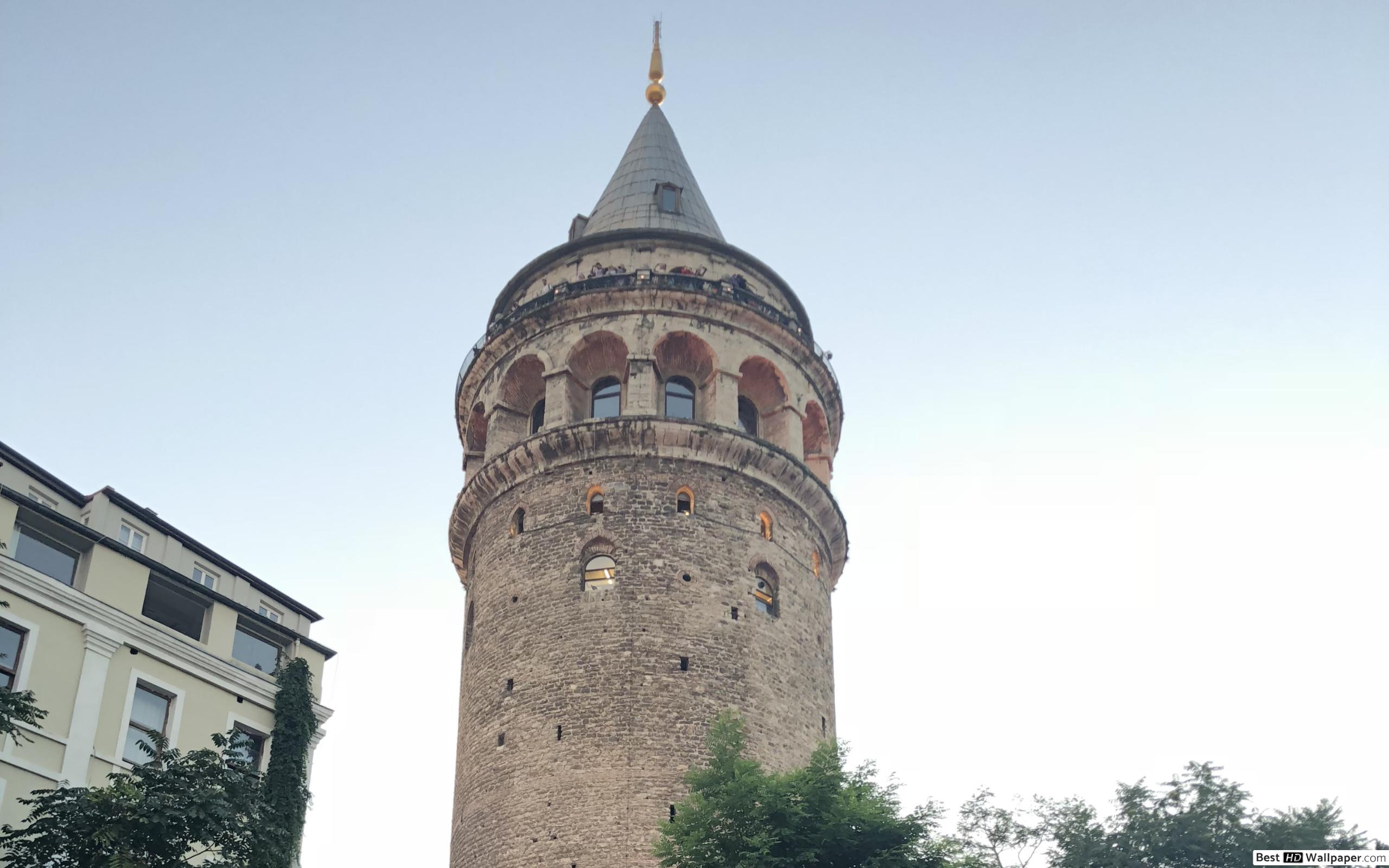 Galata Tower, Kabataş İstanbul Turkey HD wallpaper download
