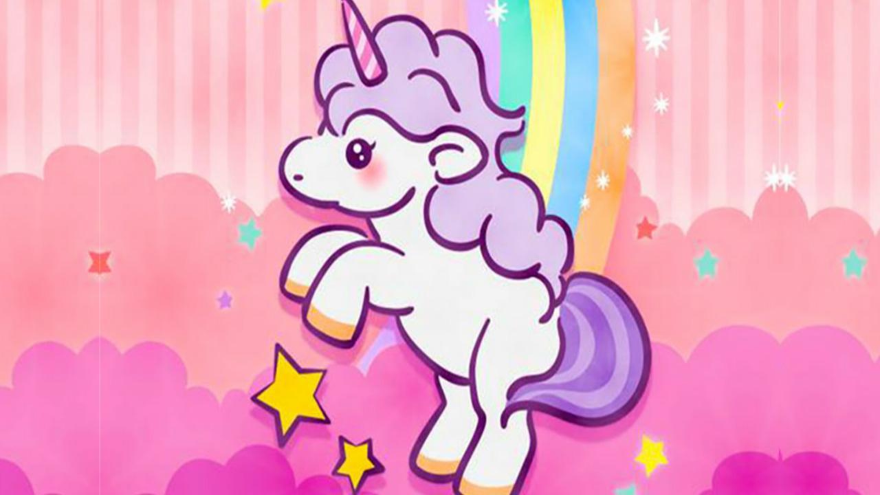 Unicorn rose girly wallpaper lockscreen for Android