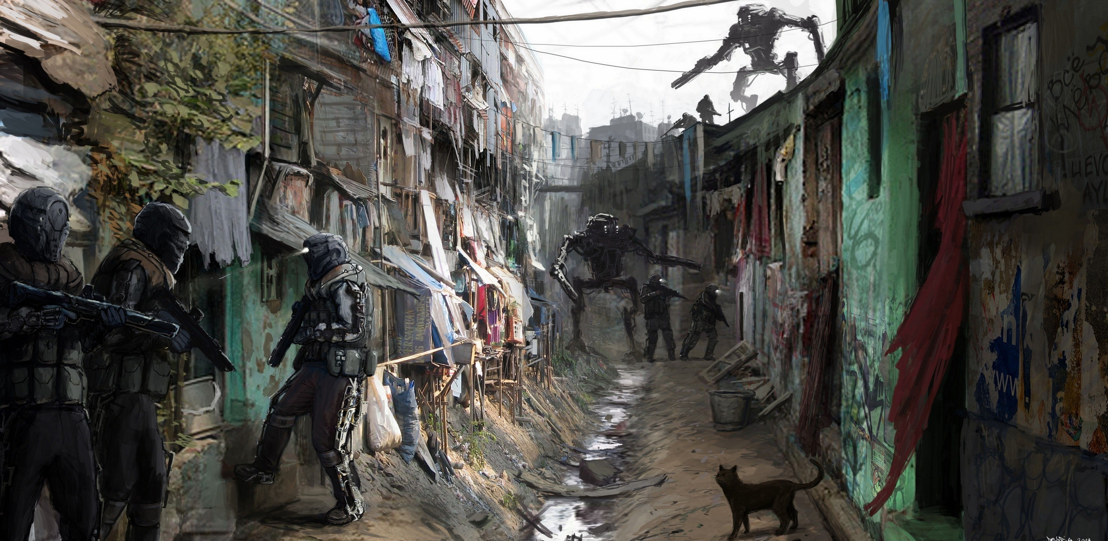 slum HD wallpaper, Background