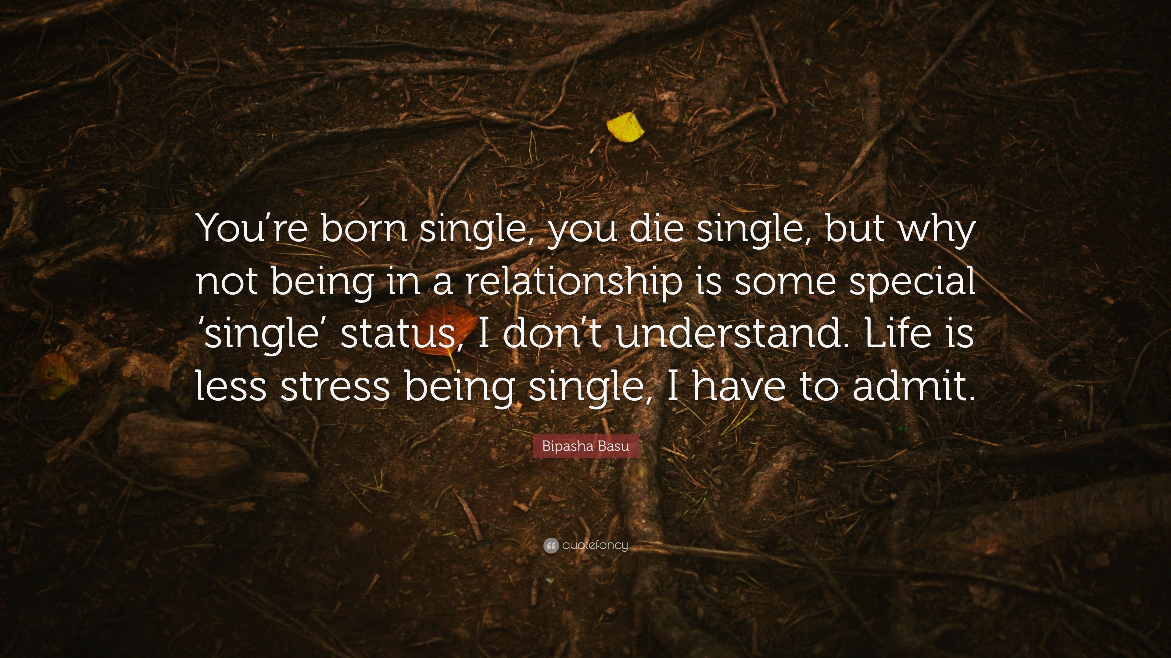 Bipasha Basu Quote: “You're born single, you die single, but why not being in a relationship is some special 'single' status, I don't underst.” (7 wallpaper)